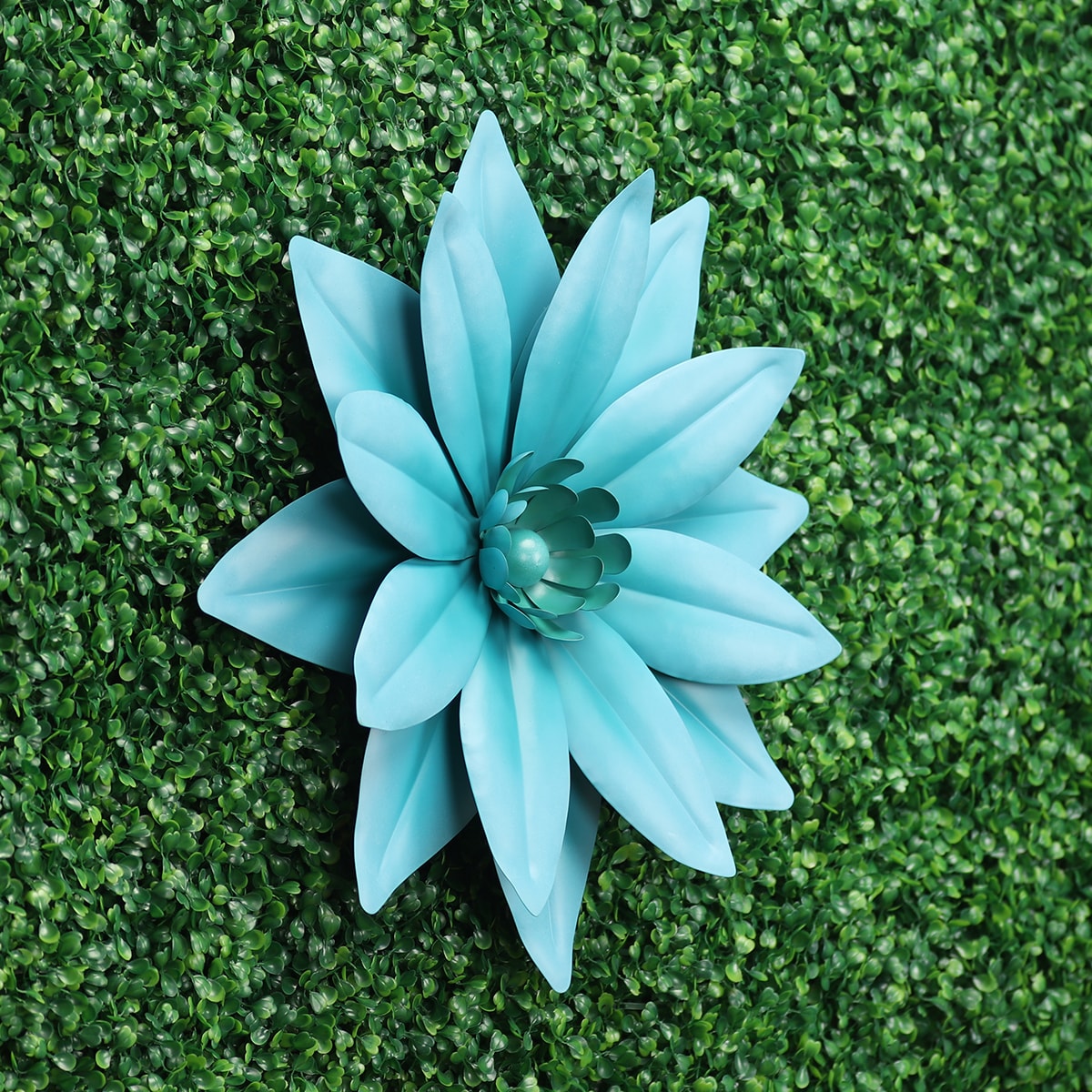 Style Selections Metal Flower Wall Art - Blue - Each