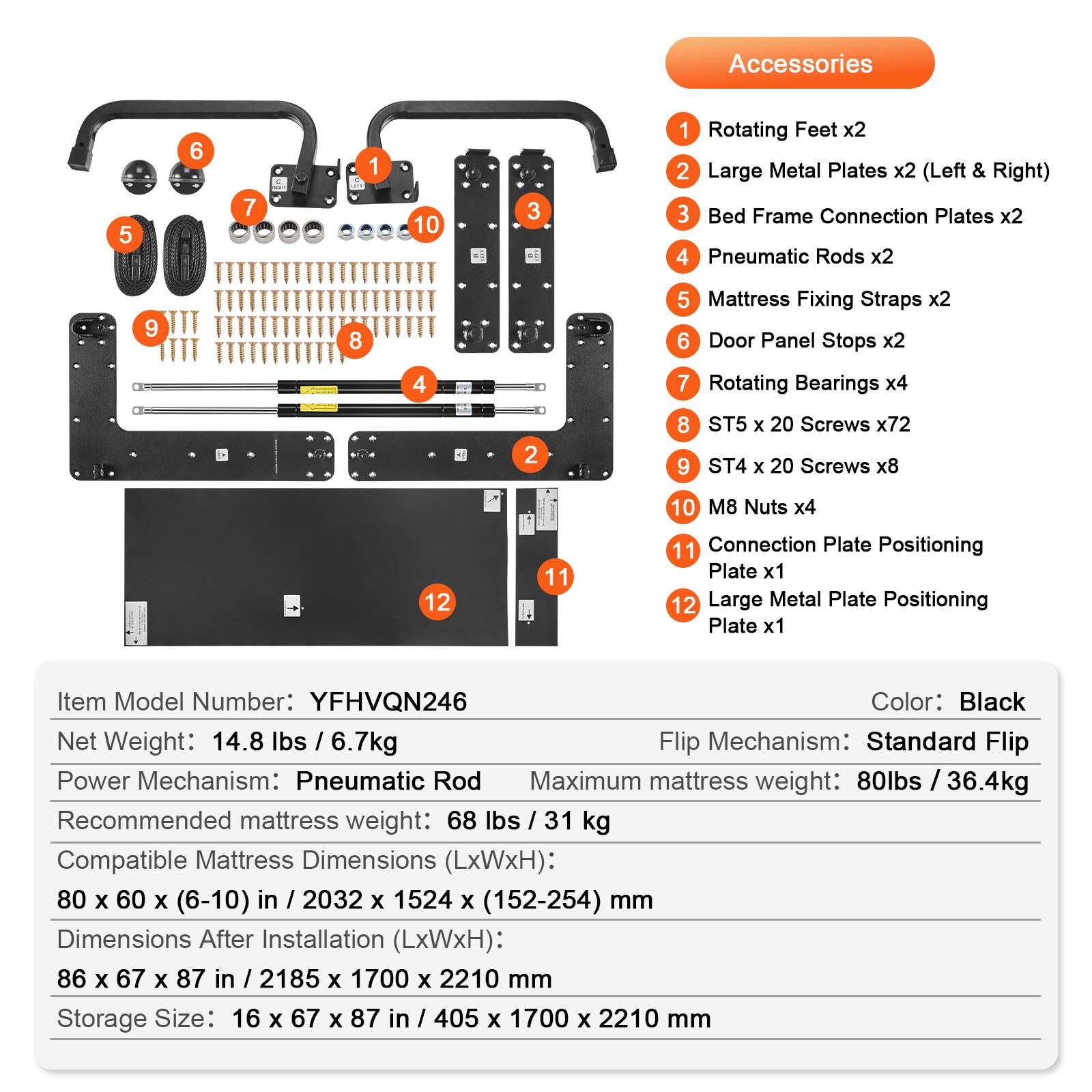 VEVOR SCMFCZDJGQDG06125V0 beds - View #7