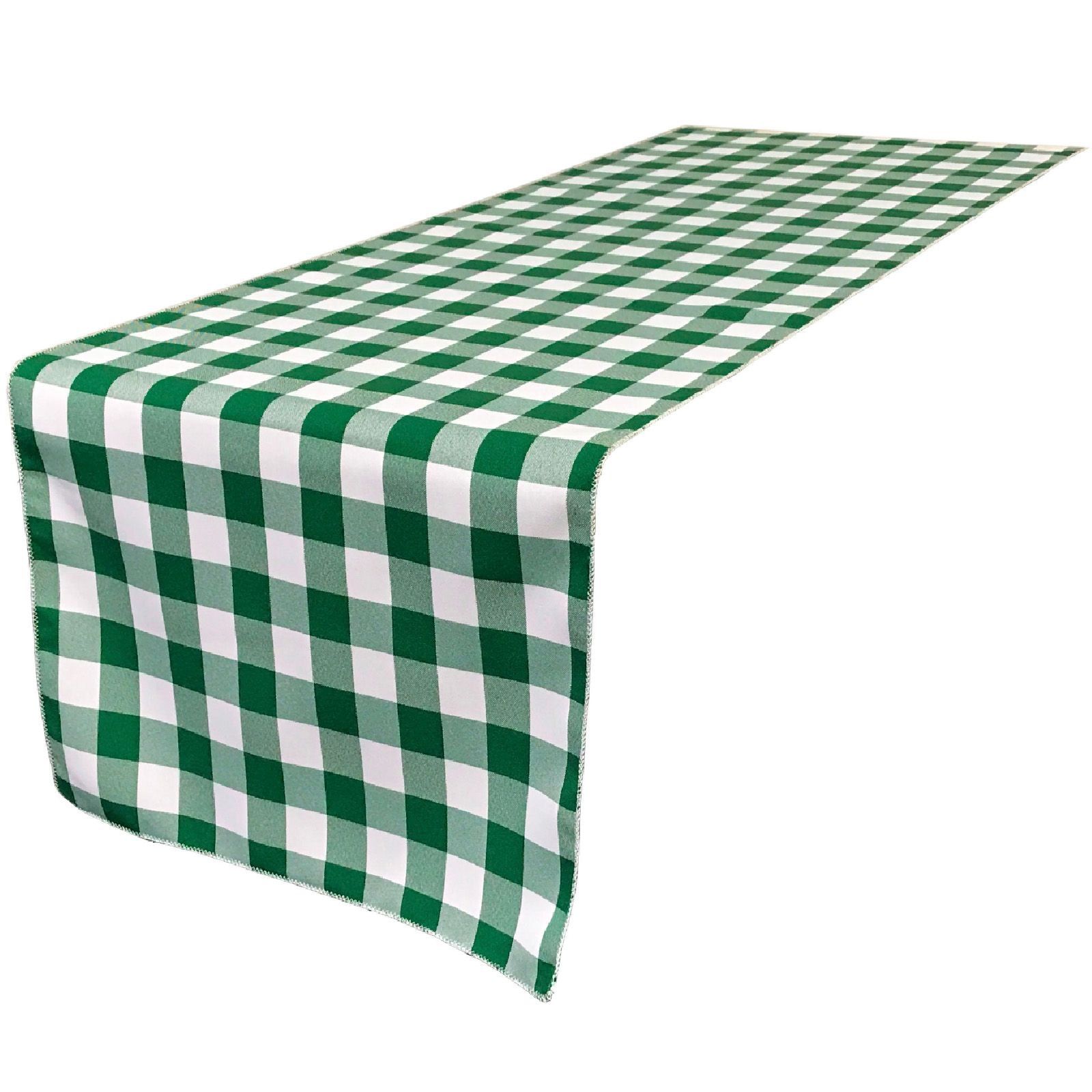Slickblue 1 Piece Polyester Rectangular Gingham Checkered Table Runner for Dining Table Picnic Buffet 14 x 108 Inch Multiple Color Options #D-LL-2520