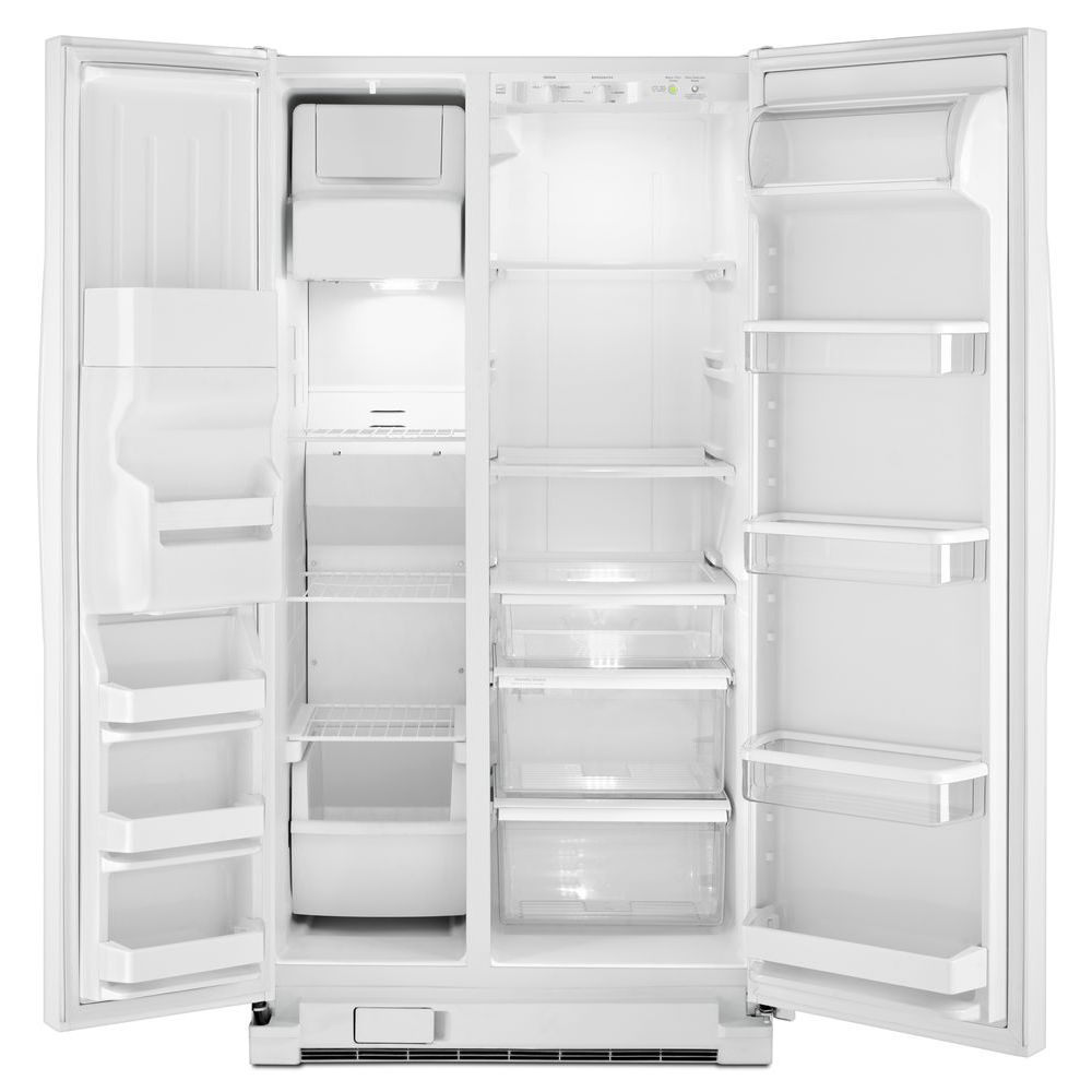 Whirlpool 24.5-cu ft Side-by-Side Refrigerator with Ice Maker (White ...