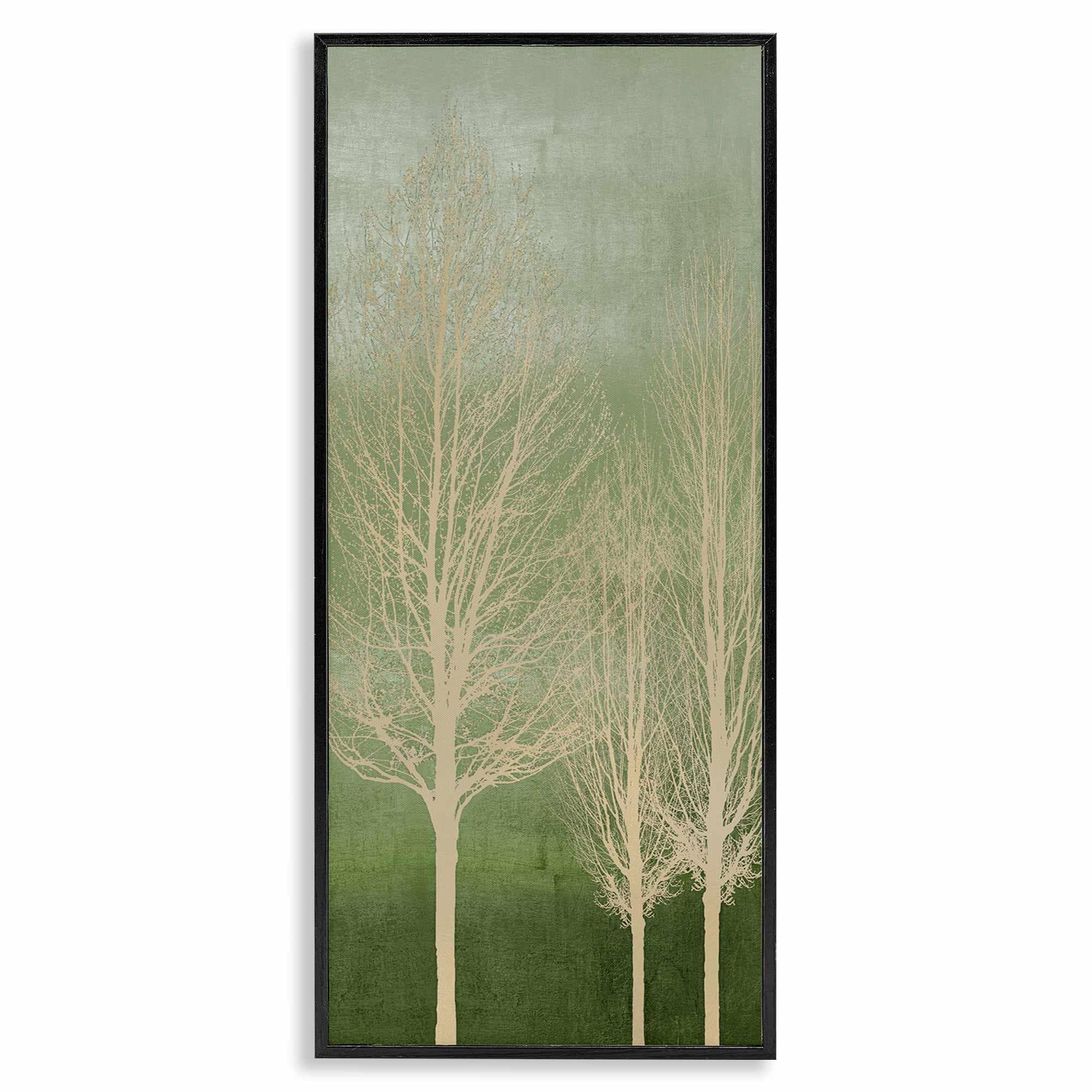Stupell Industries BS-558-FR-10X24 Tree Over Ombre Black Framed Giclee Art By Kate Bennett 10 x 24
