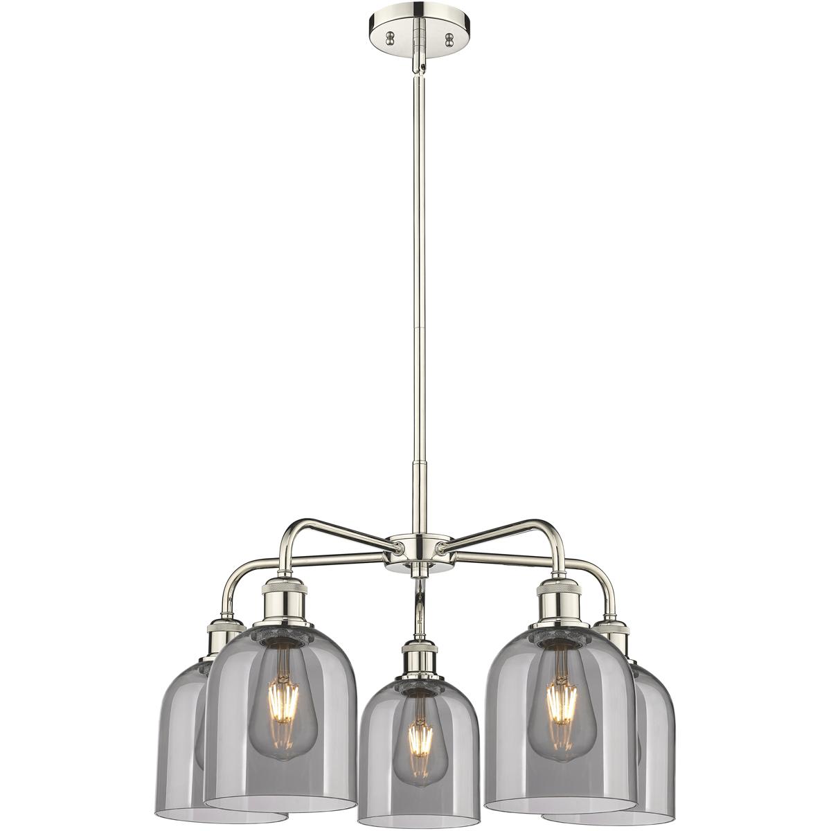 Innovations Lighting - 516-5CR-PN-G558-6SM Ballston Bella Chandelier Polished Nickel