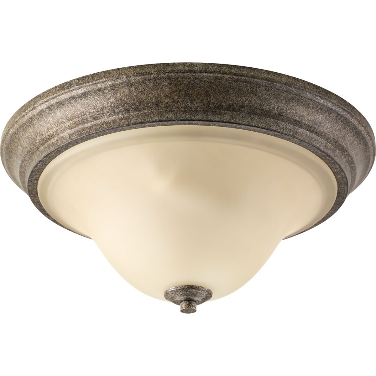 Progress Lighting P3506-144 Spirit 1-Light 15.125-in Pebbles Flush Mount Light