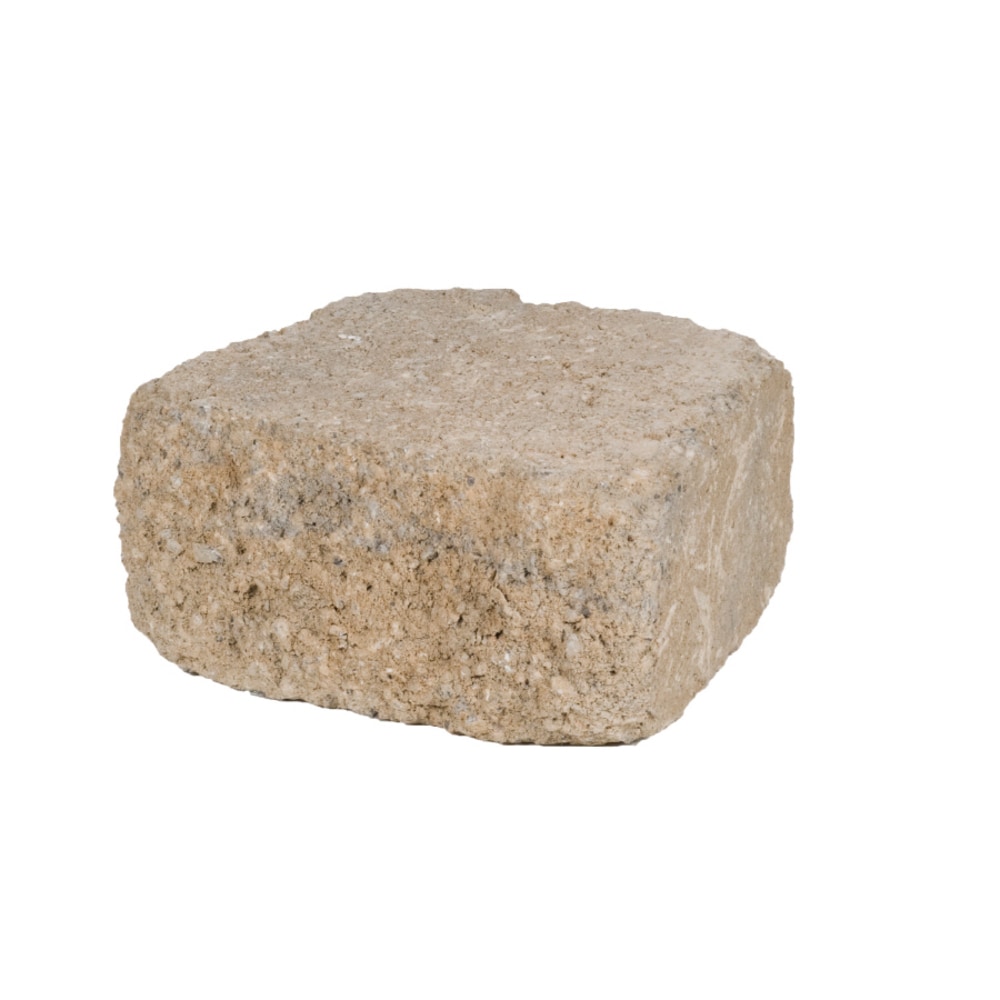  110009120 4-in H x 8.6-in L x 8-in D Tan/Gray Concrete Retaining Wall Block