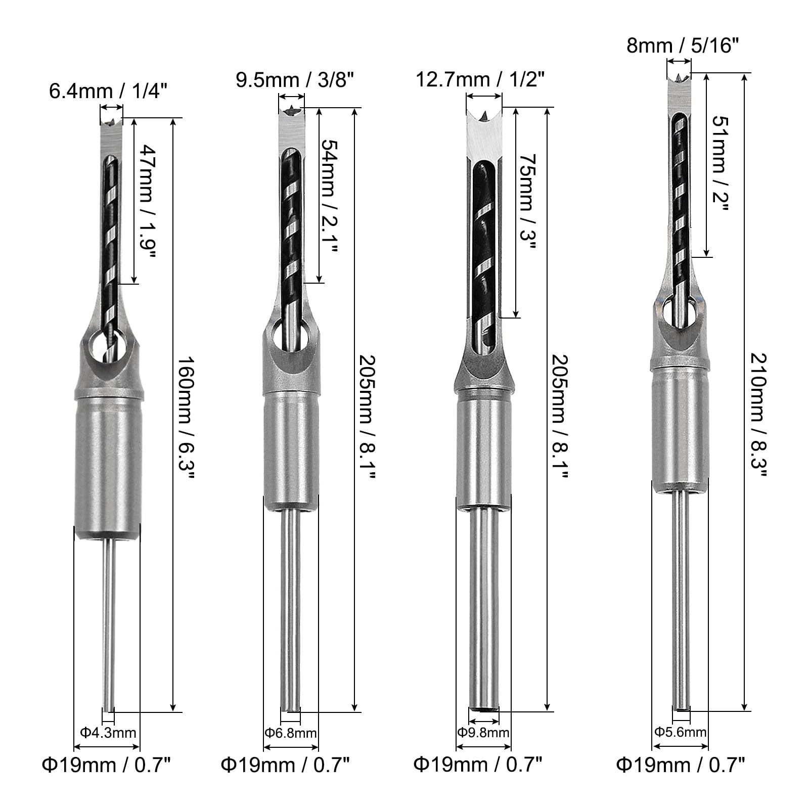 Unique Bargains S25112701UX6165 Woodboring-Drill-Bits - View #4