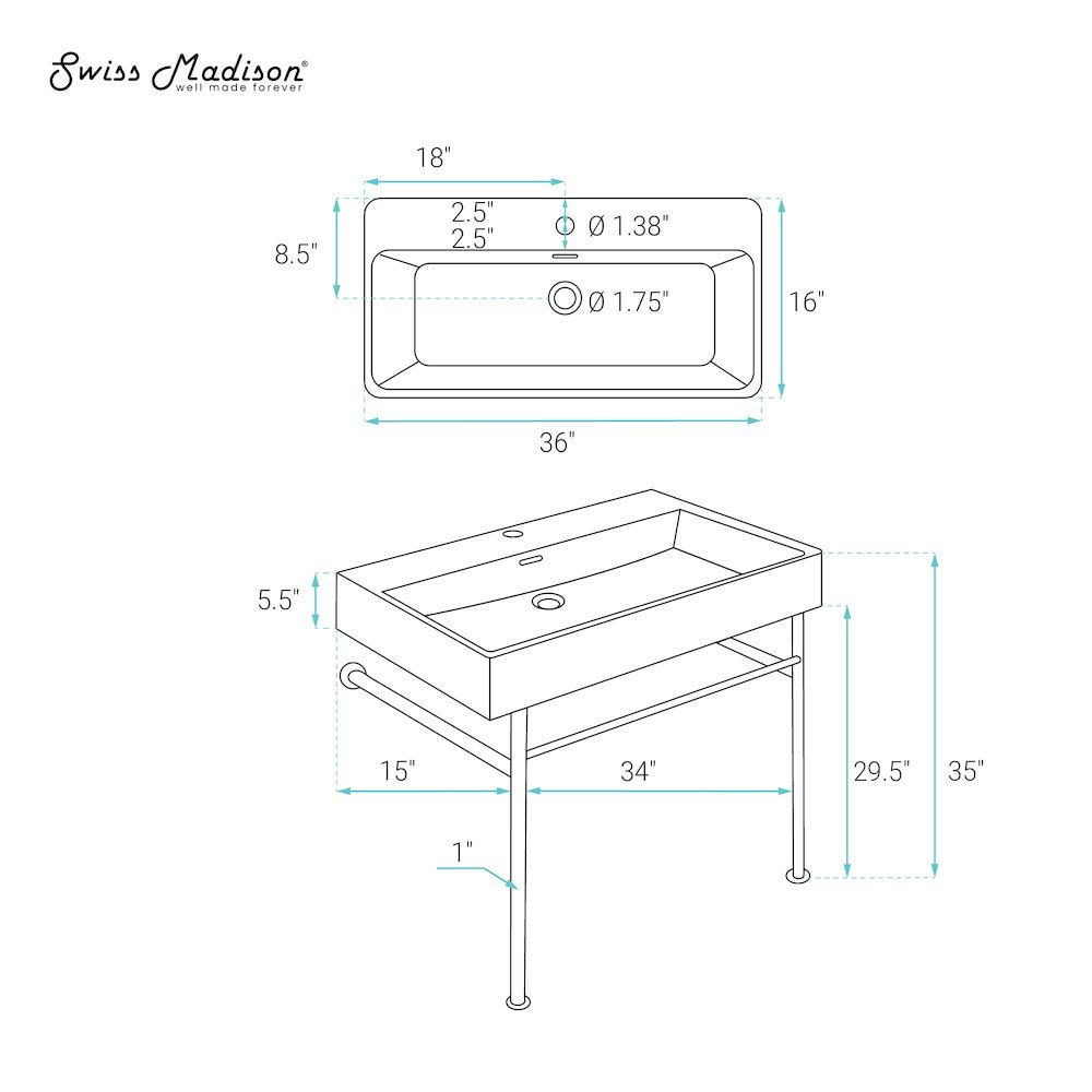 Swiss Madison SM-5-CS793 Lavatory-Faucets - View #6