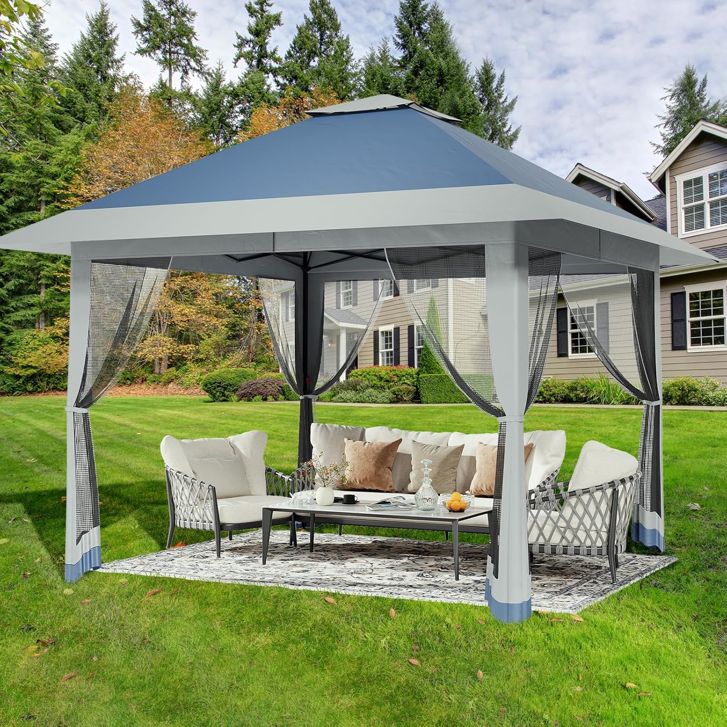 IdealHouse CHR-Z4HP3LKIJN56 Wood-Resin-Gazebos - View #2
