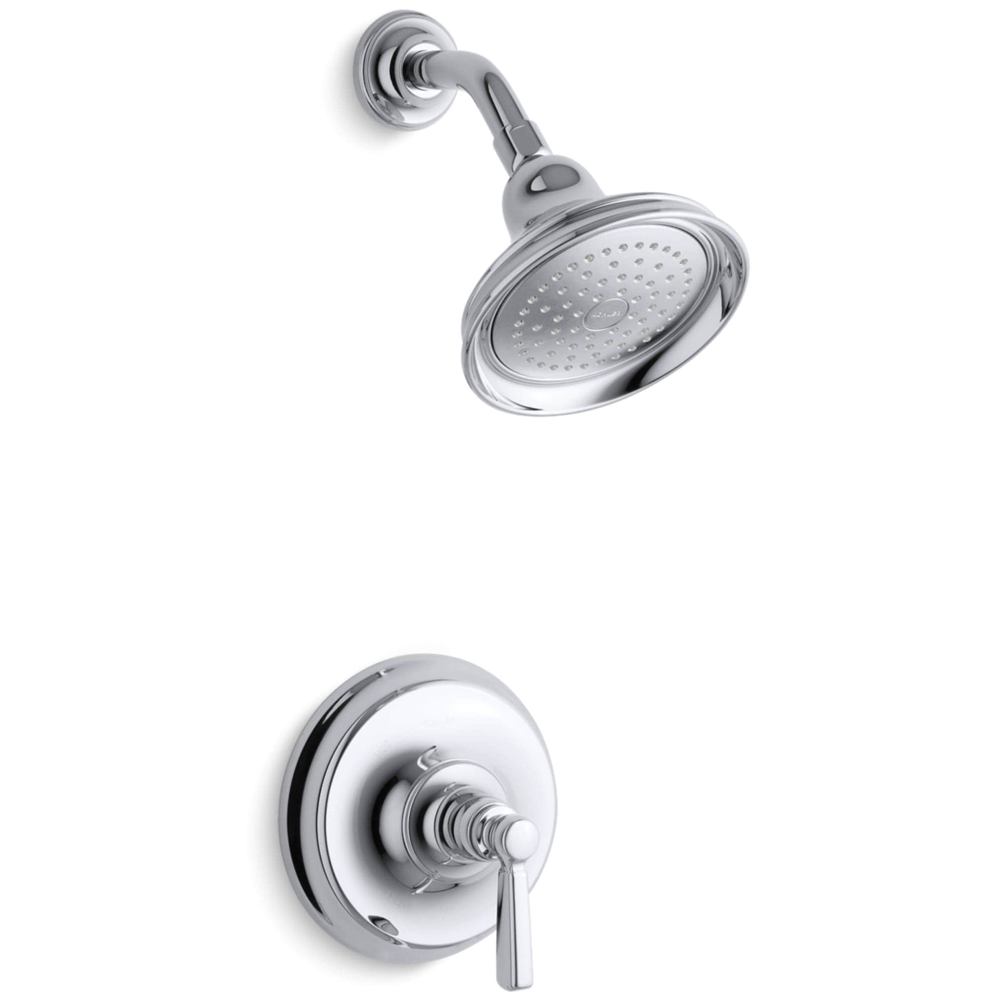 KOHLER TS10583-4-CP Bancroft Polished Chrome 1-handle Single function 5.96-Inches Round Bathtub and shower Faucet