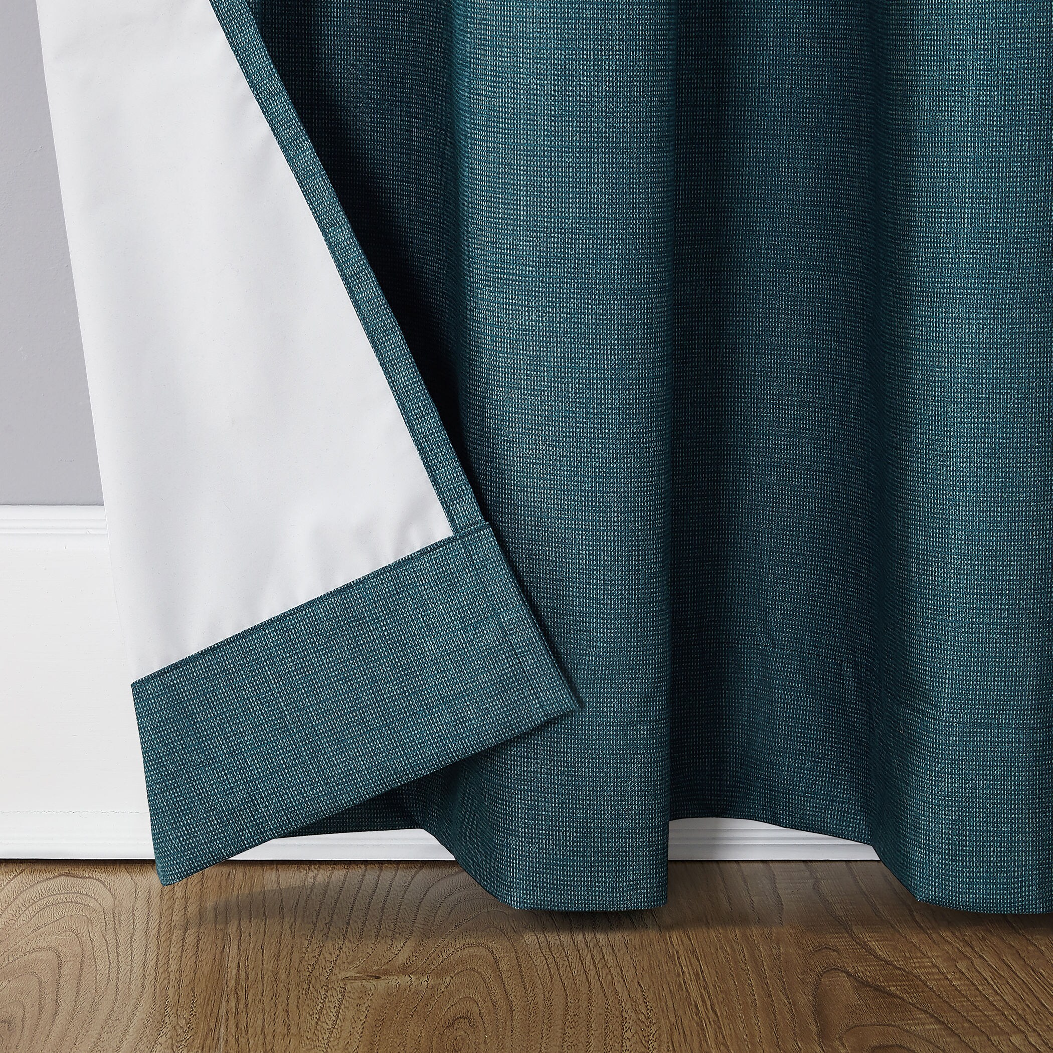 Teal Blackout Thermal Insulated Grommet Curtain Panel