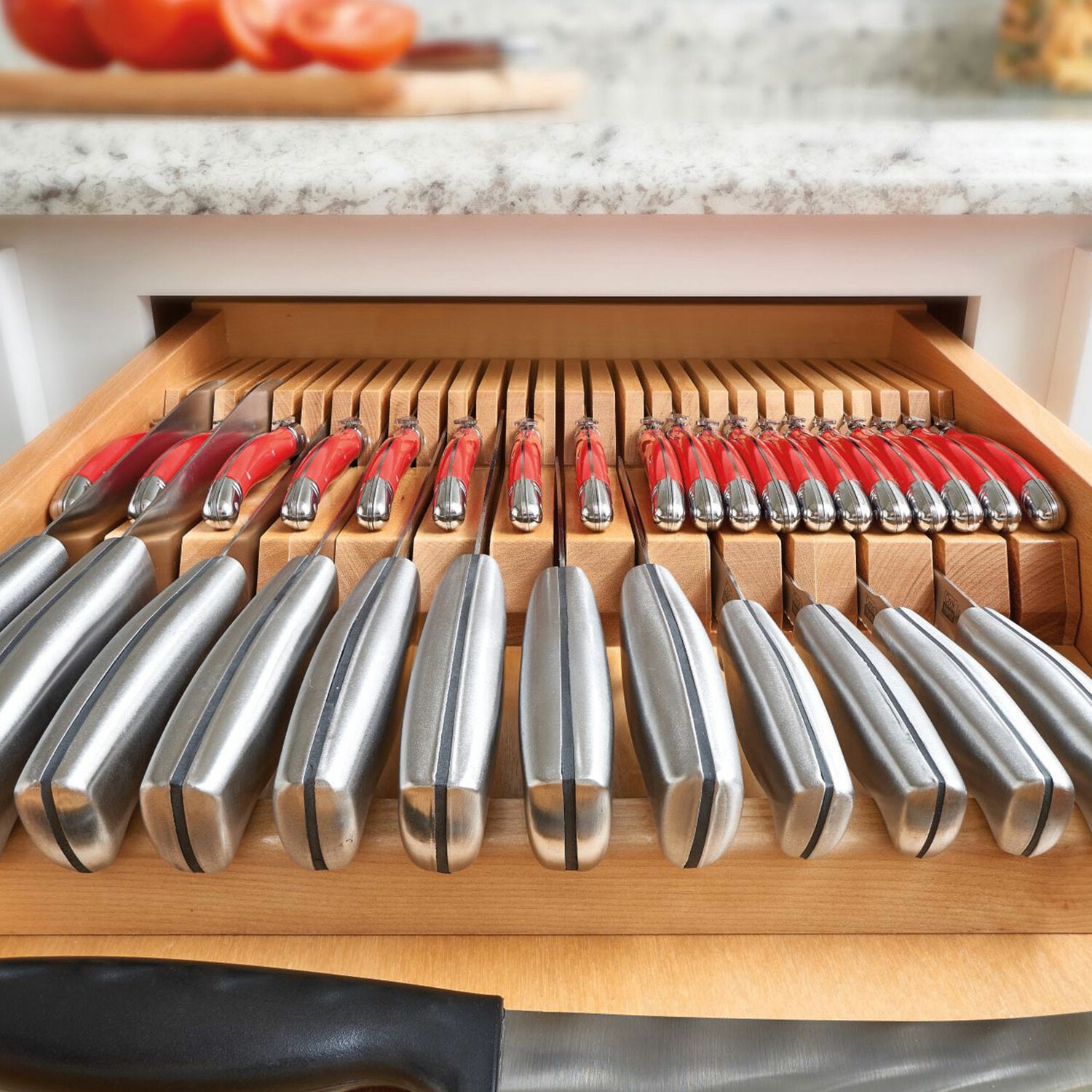Rev-A-Shelf- Cut-To-Size Insert Wood Cutlery Organizer for Drawers