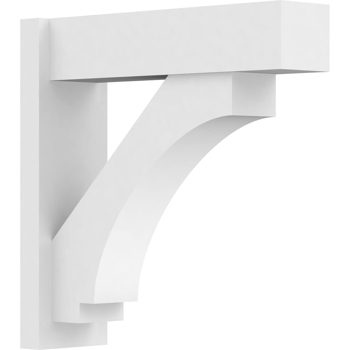 Ekena Millwork OUTP07X24X24IMP05 7-in W x 24-in D x 24-in H Imperial Architectural Grade PVC Outlooker with Block Ends