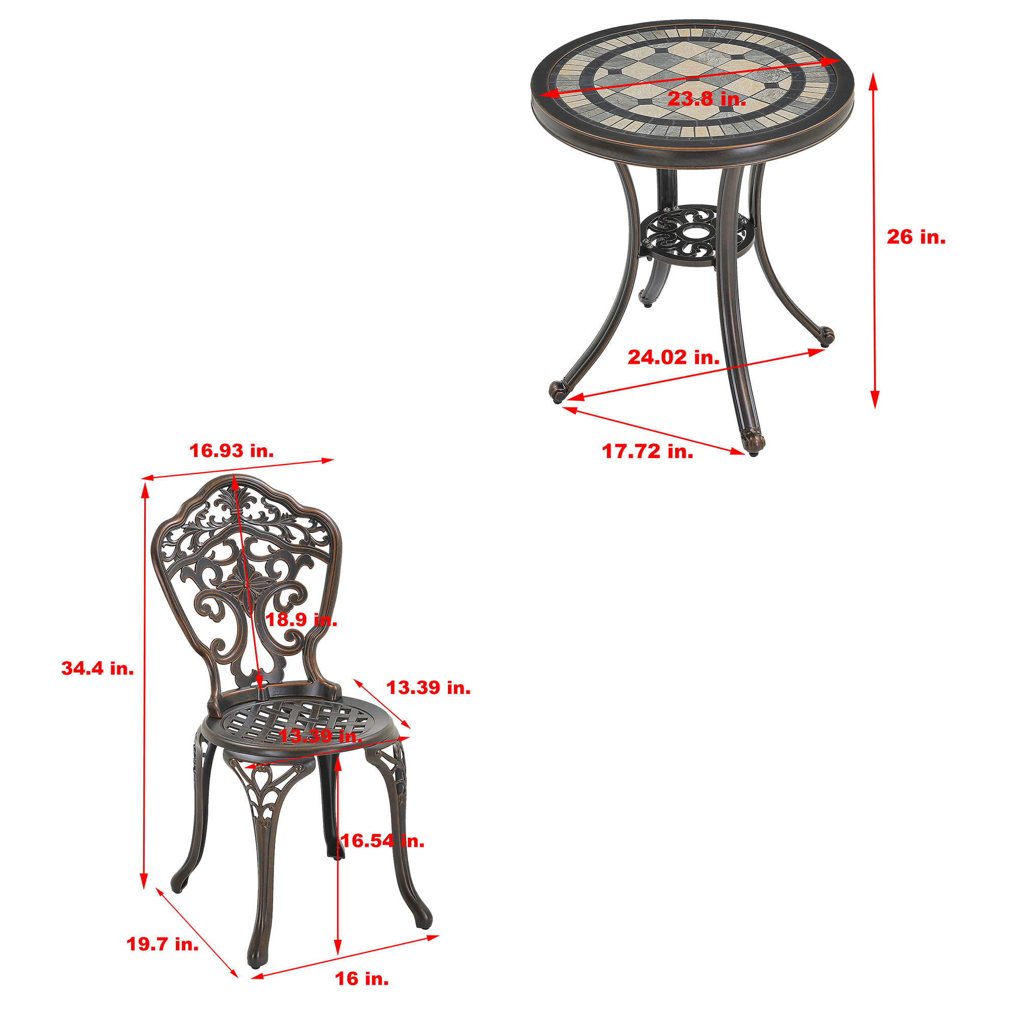 Mondawe MO6026CC-BR Patio-Dining-Sets - View #3