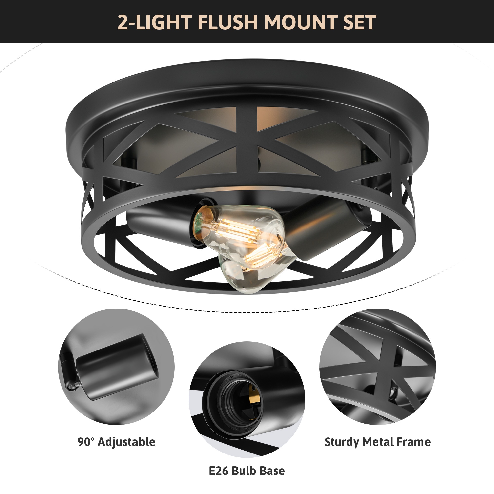CO-Z ISL-2PSF-BK flushmounts - View #2