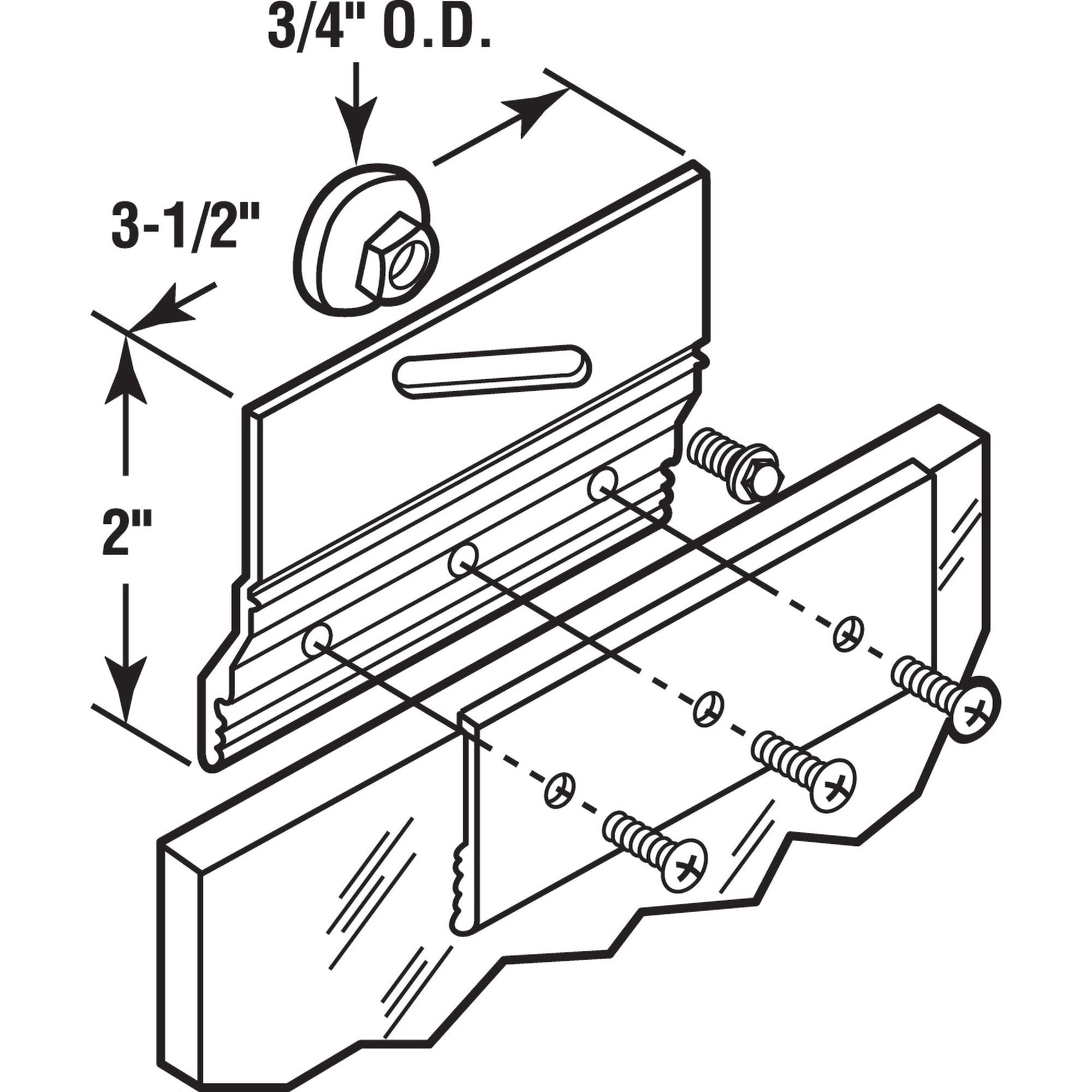 Prime-Line M 6053 Tub-Shower-Door-Roller-Ass - View #2