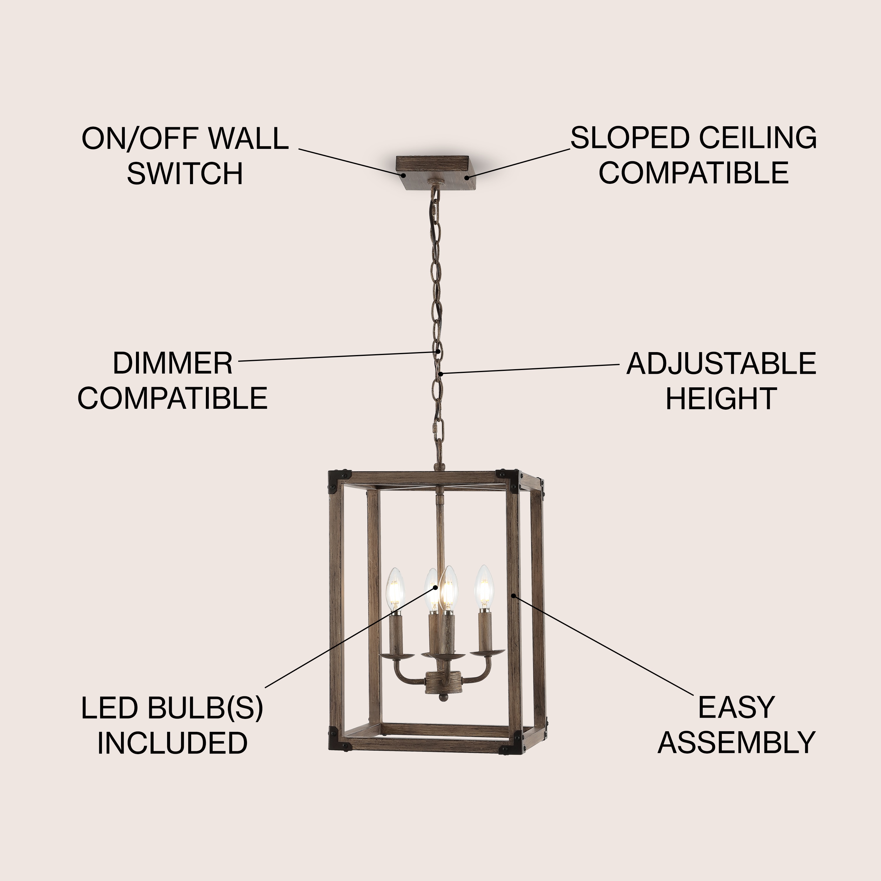 JONATHAN  Y JYL7475A Pendant-Lights - View #3