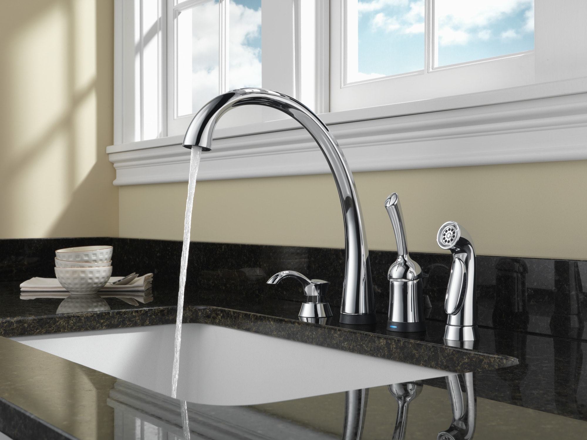 DeLuca Polished Chrome 13 oz. Deck-Mount Soap Dispenser