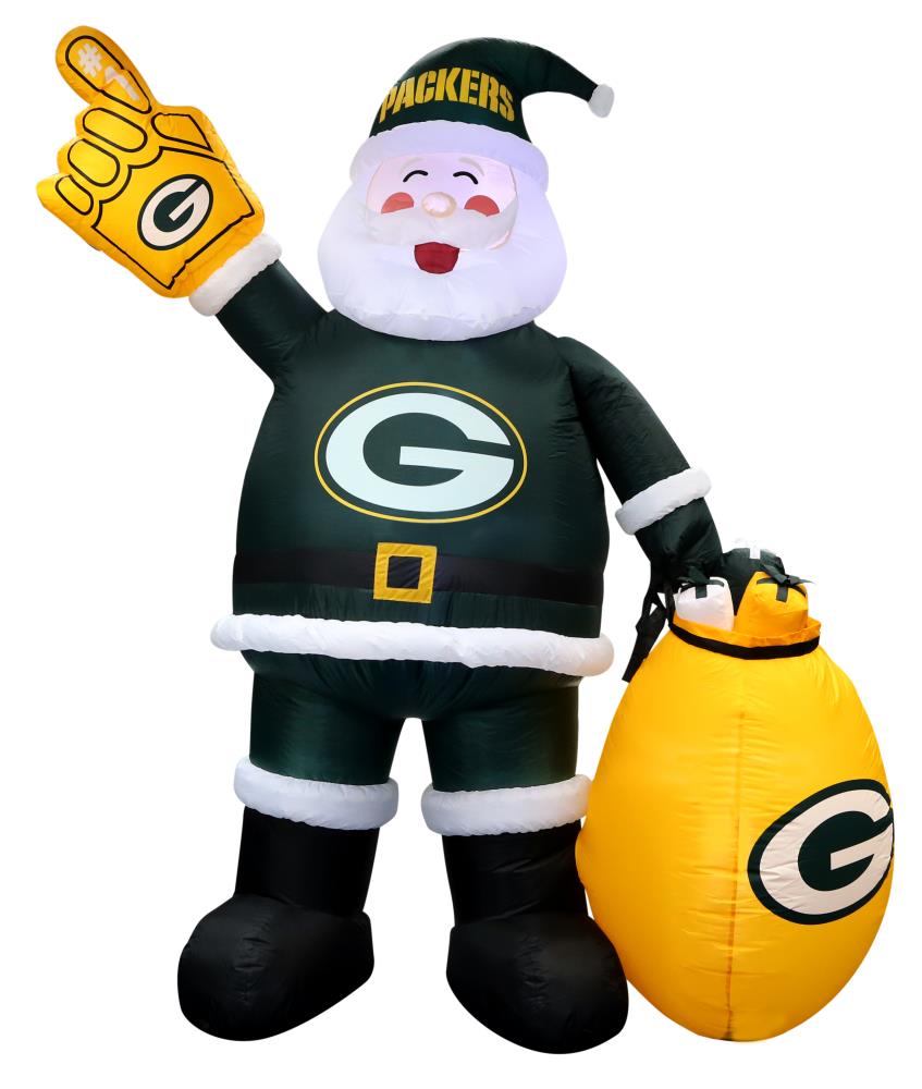 Logo Brands 7-ft Lighted Santa Christmas Inflatable in the Christmas  Inflatables department at