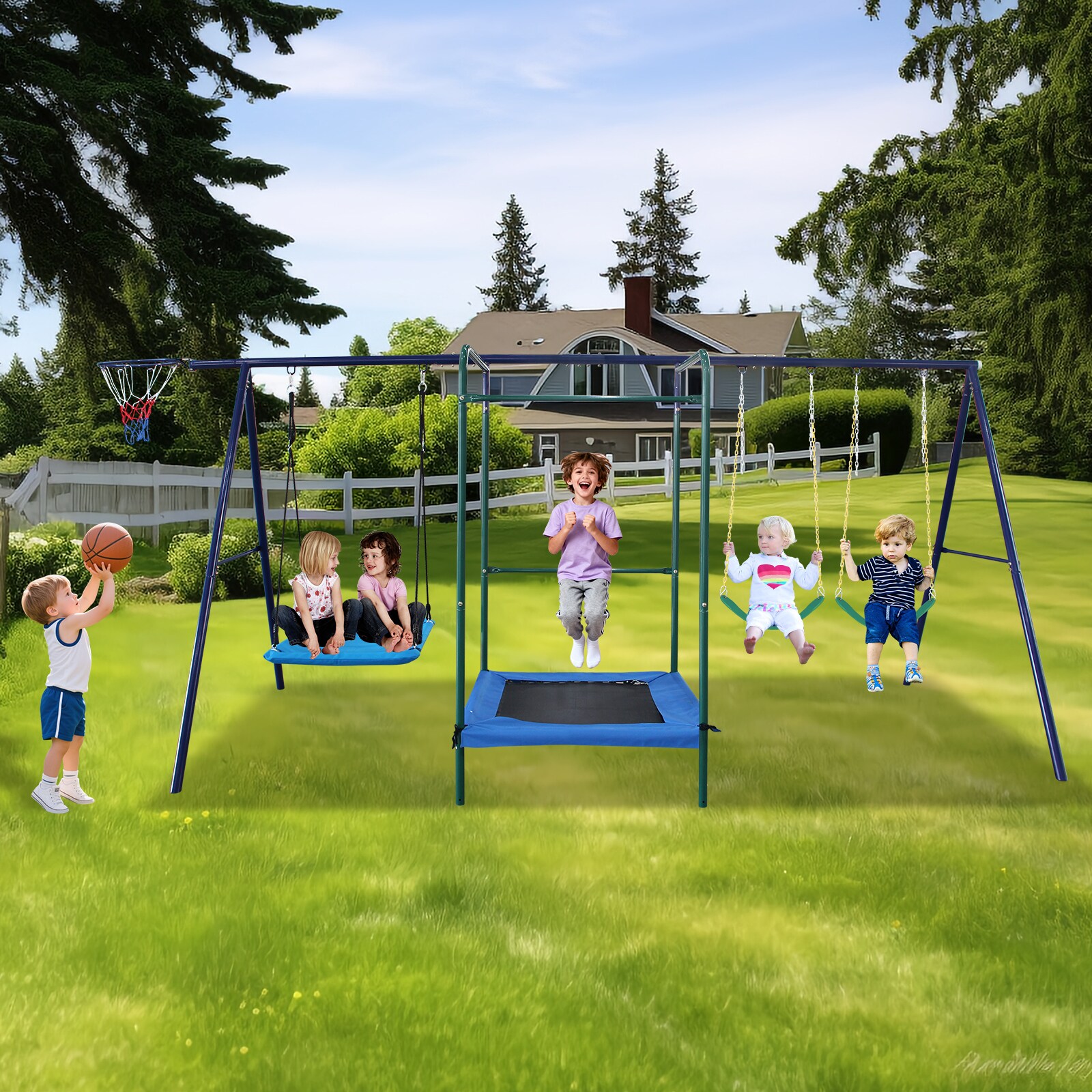 LUXEYARD DS-X-306-CHSWN02 Playset-Swings - View #7