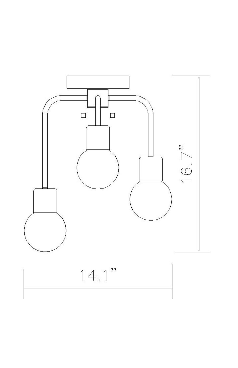 Z-Lite 621-3SF-MB-PN flushmounts - View #8