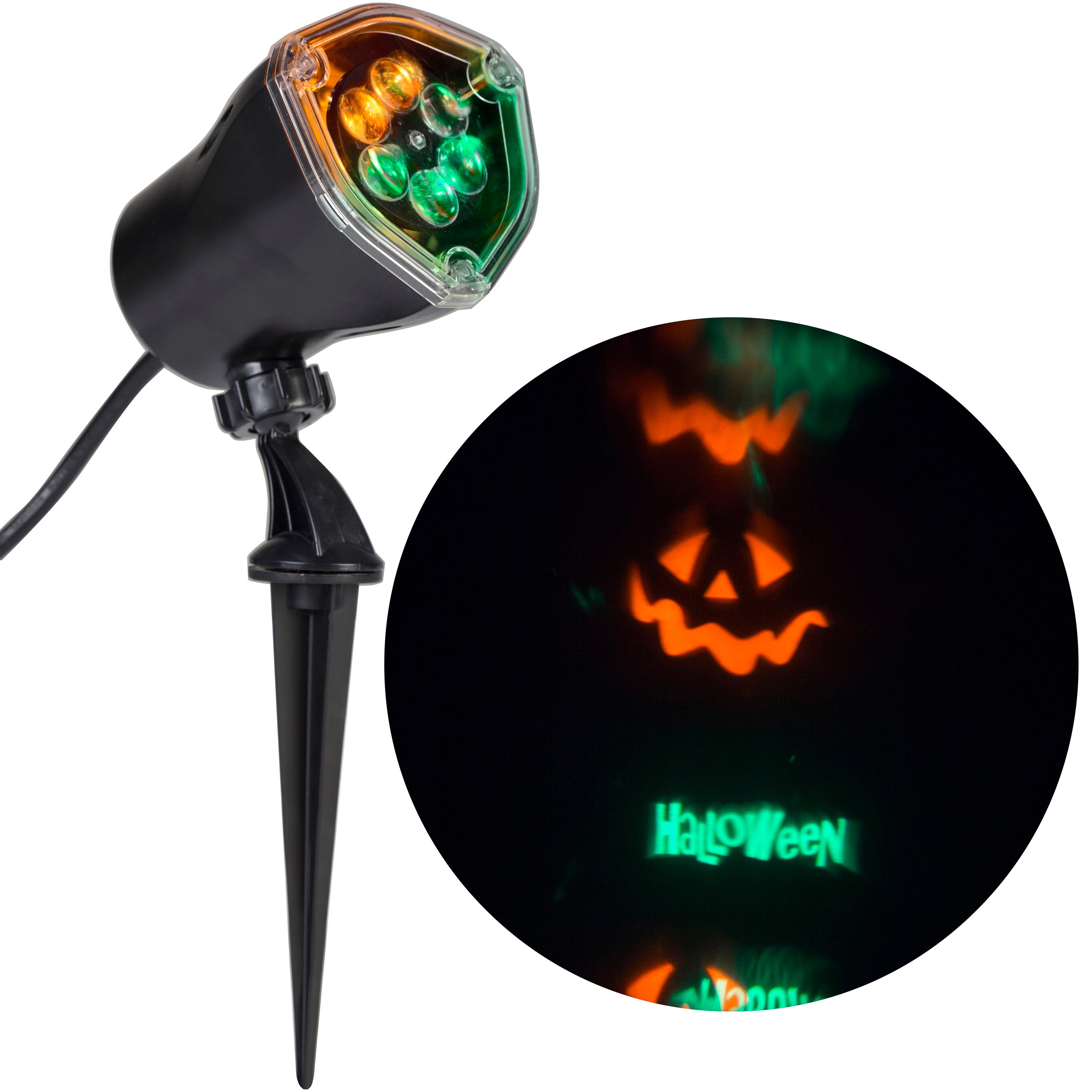 Gemmy 71168 Whirl-a-Motion Lightshow Multi-Function Electrical Outlet Indoor/Outdoor Light Show Projector