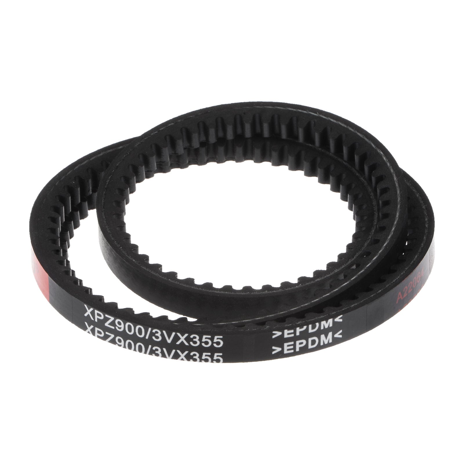 Unique Bargains 3VX355 Rubber V-Belt Raw Edge Cogged Industrial V Belts 35.5inch x 0.38inch x 0.32inch