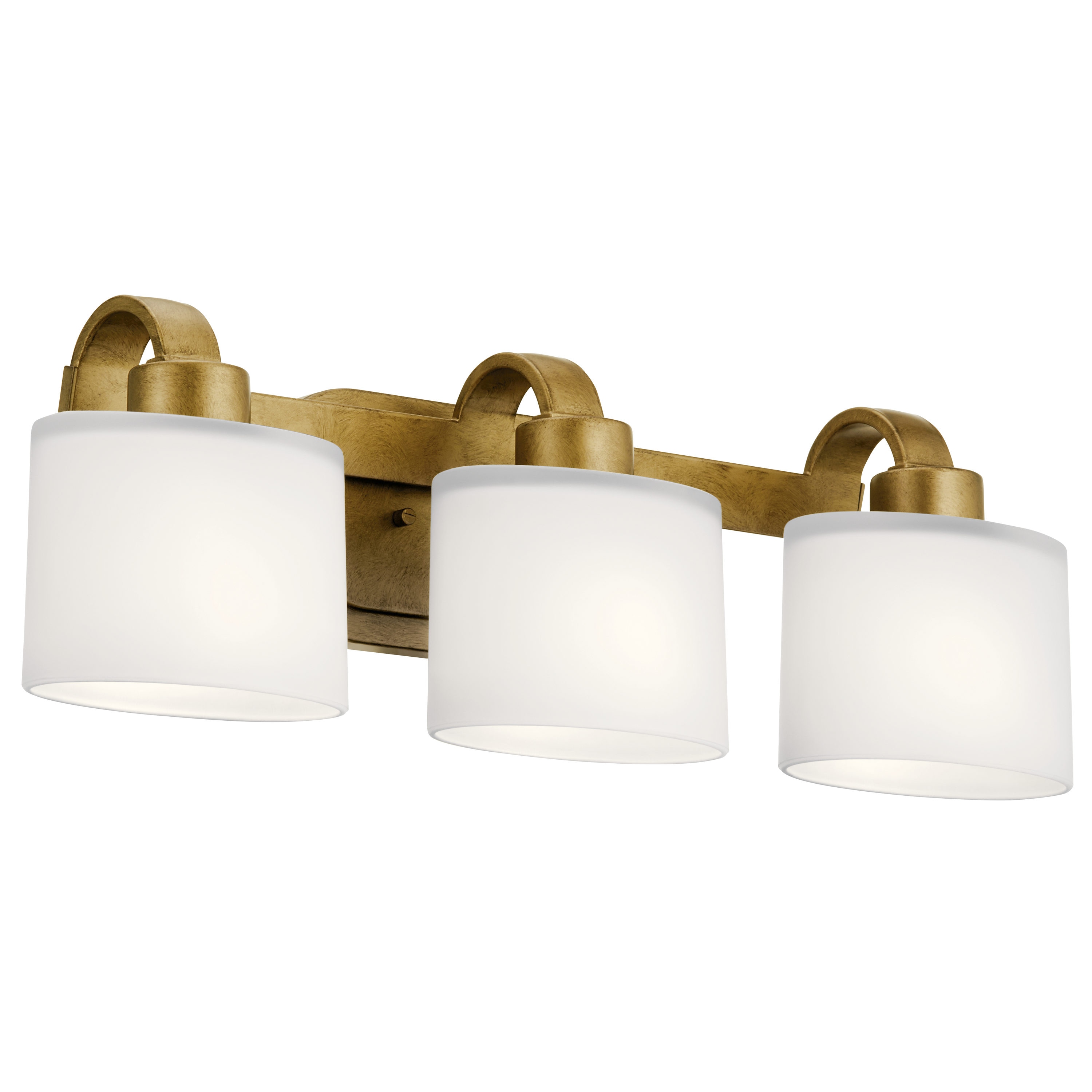 Kichler 3 Light Brass Modern, Modern Contemporary Vanity Lights
