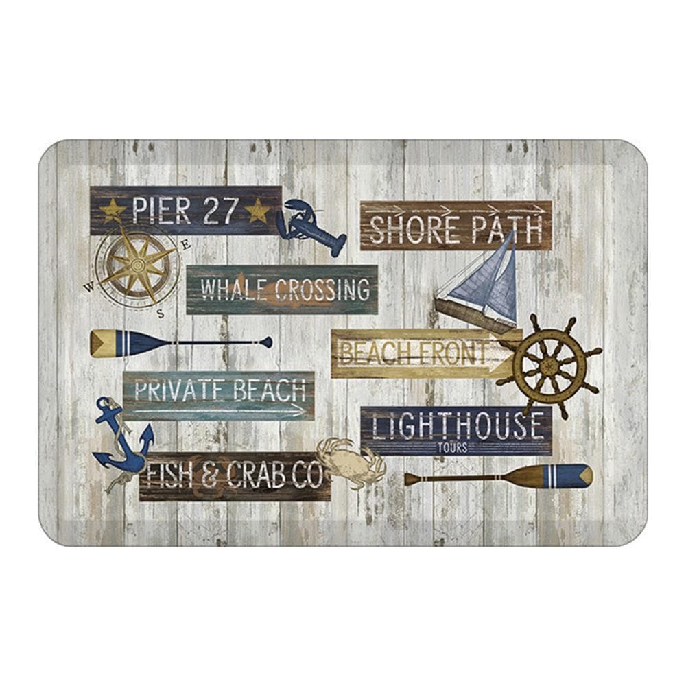 Laural Home BEFR2030KM Kitchen Mats 30-Inches x 20-Inches Multi/PVC PVC Bath mat