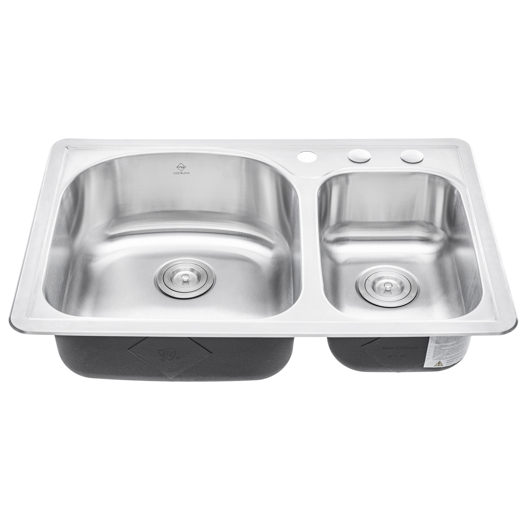 eModernDecor ALTO-7030-3-PK Kitchen-Sinks - View #6
