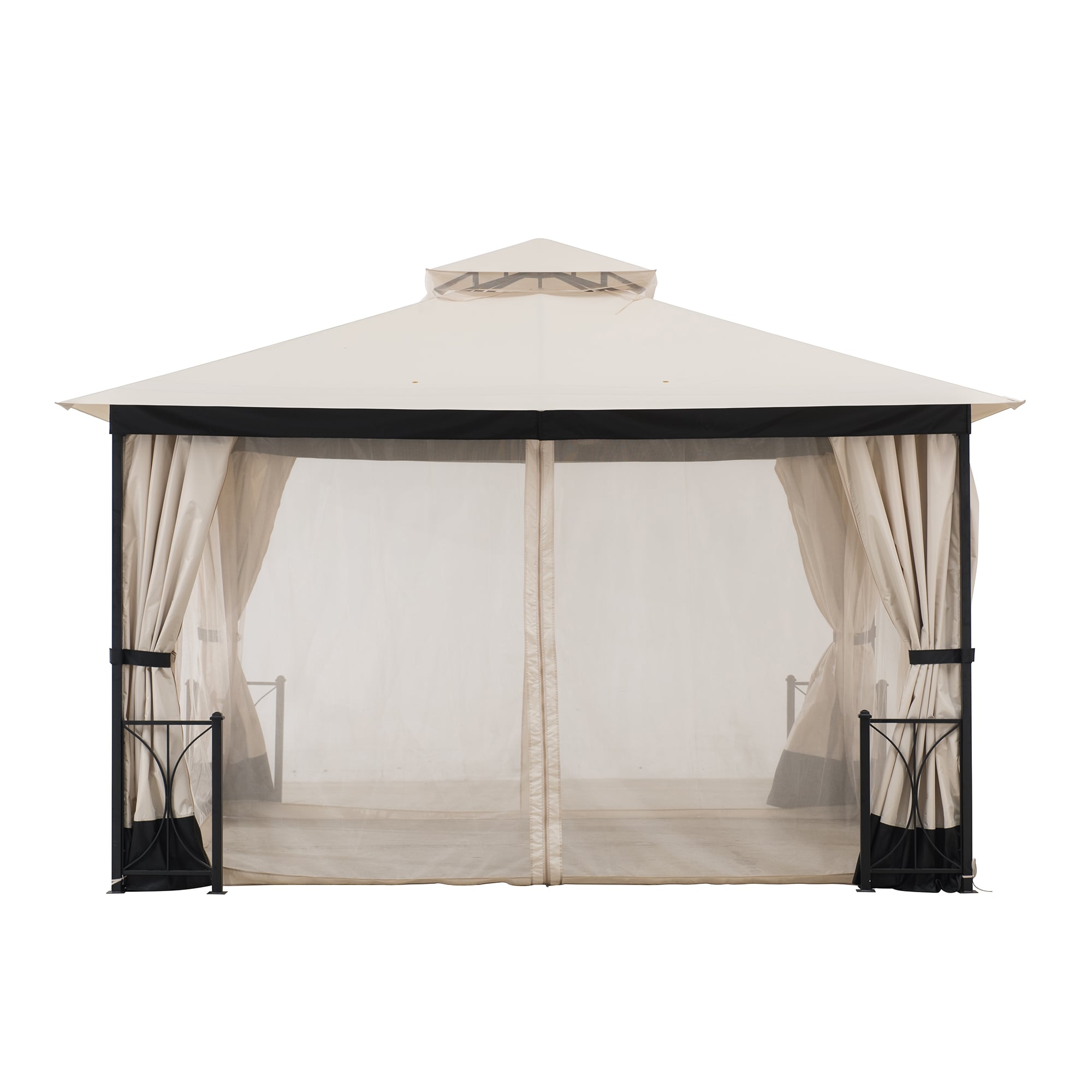 Sunjoy A111510300 140.94-Inches x 116.93-Inches Beige Gazebo replacement netting