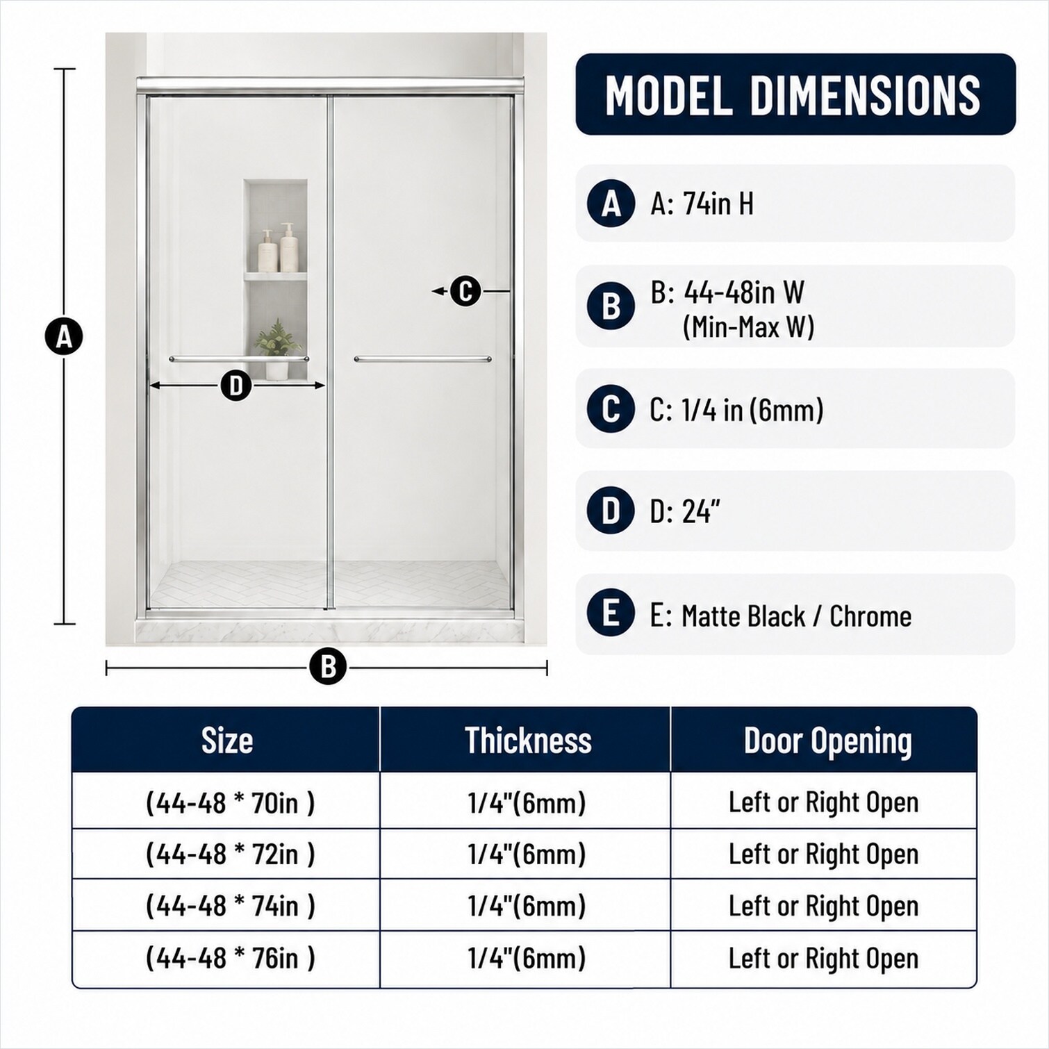 Naturefalls R4G4FI6Z0R7F Shower-Doors - View #3
