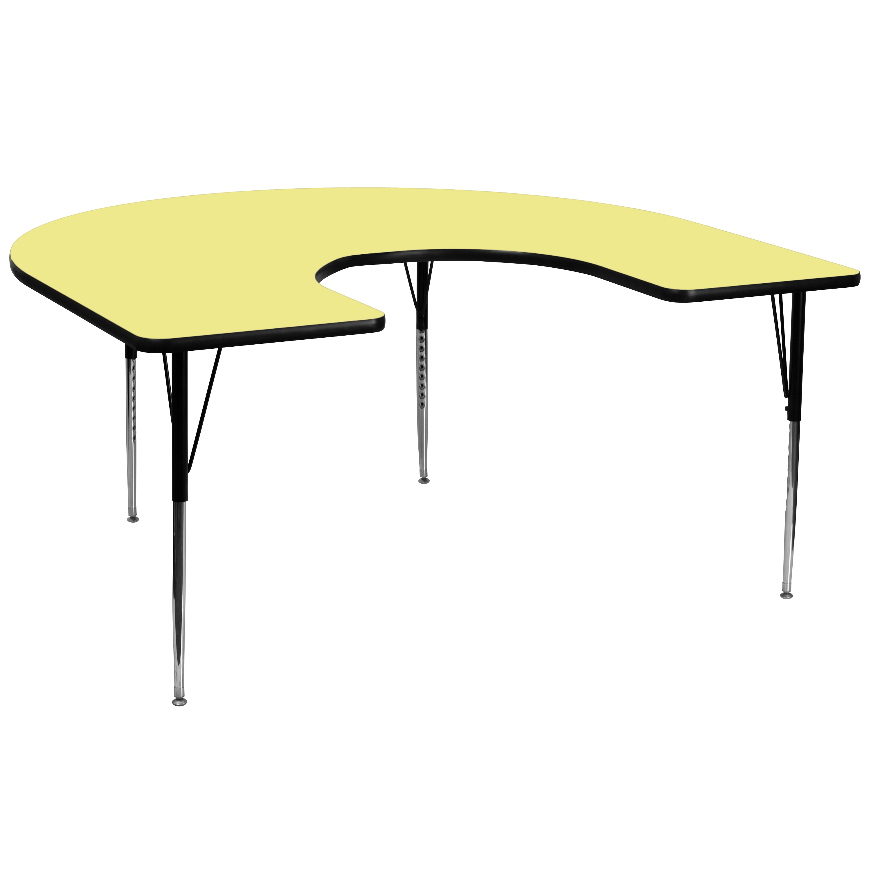 Flash Furniture 847254024297 Wren Yellow Half-round Kid's Play Table