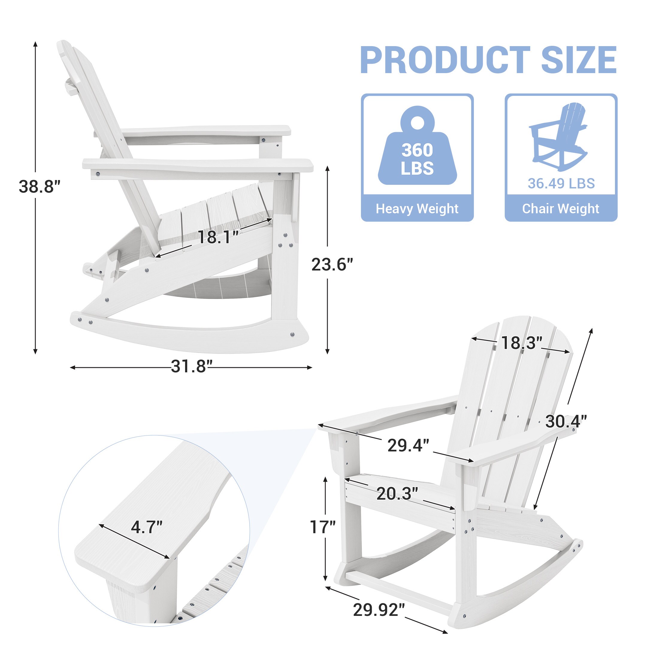 VOUA AK-CGQWYY-WT Patio-Chairs - View #3