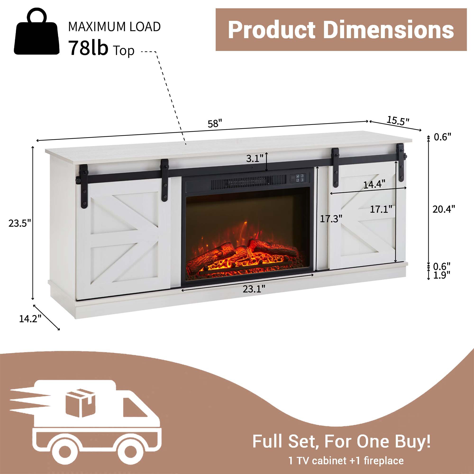 Fun Orange FUN25EF22 Electric-Fireplaces - View #7