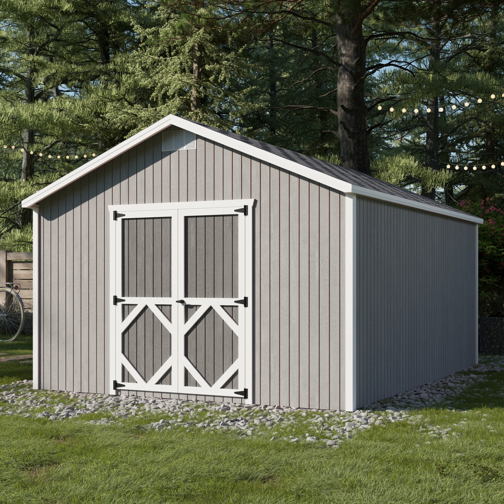 Little Cottage Co 12X16 CGS-PC-FK Wood-Storage-Buildings - View #2