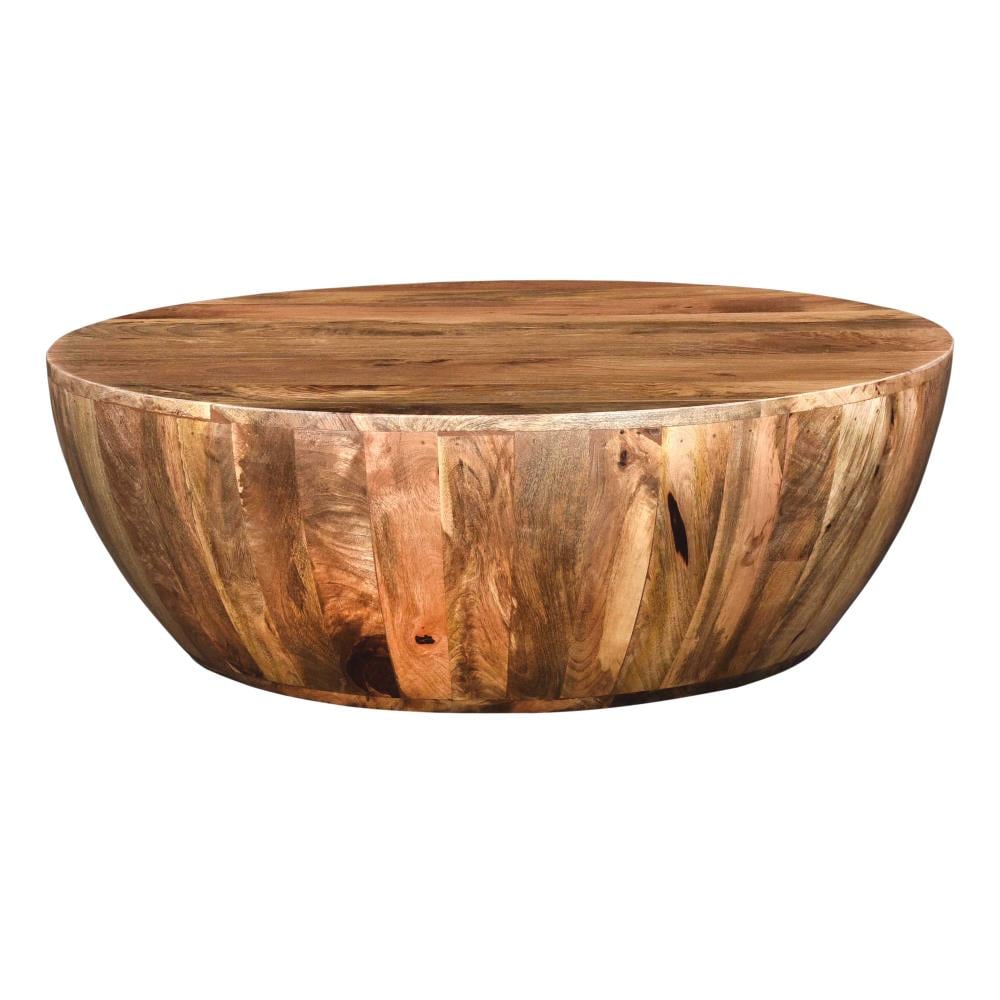Benzara Brown Wood Modern Coffee Table in the Coffee Tables department at 