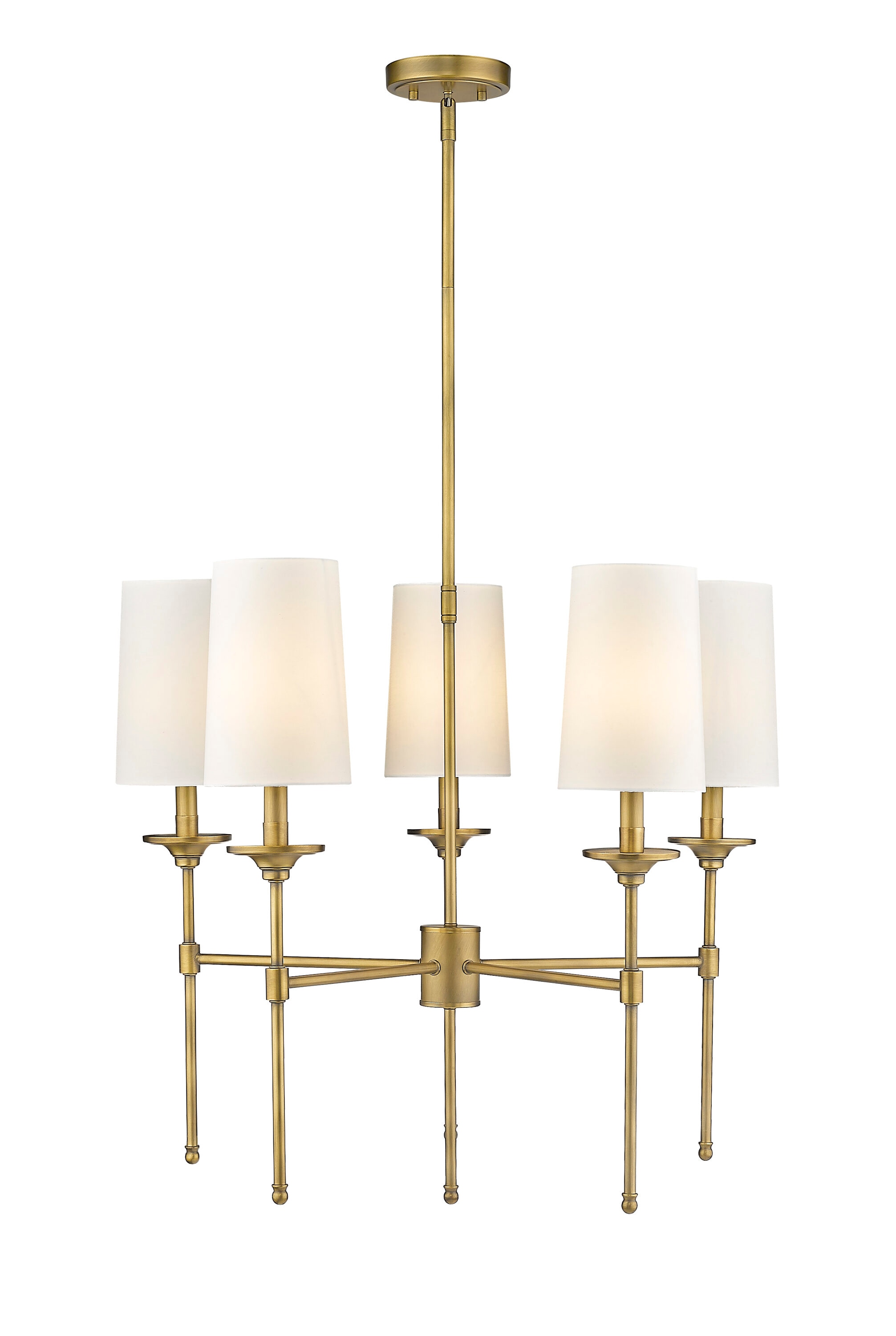 Z-Lite Emily 5-Light Oil-Rubbed Transitional Chandelier 3033-5RB at ...