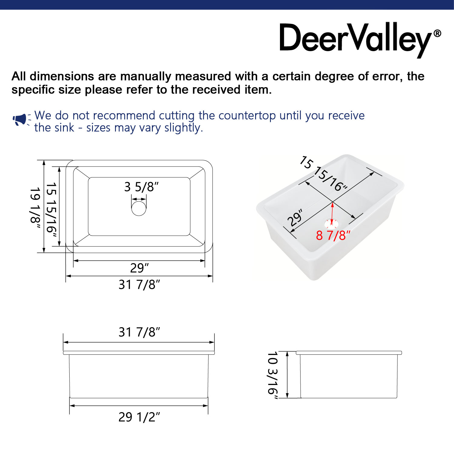 DeerValley DV-1K513 Kitchen-Sinks - View #14