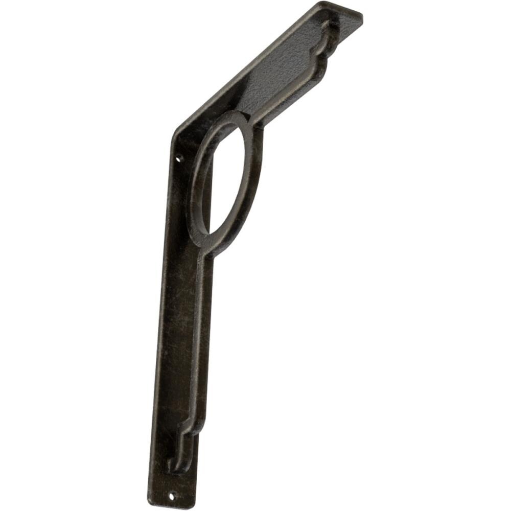 Ekena Millwork BKTM01X07X10SMAAWS Maria 7.5-in x 1.5-in x 10-in Gray Wrought iron Mounting bracket