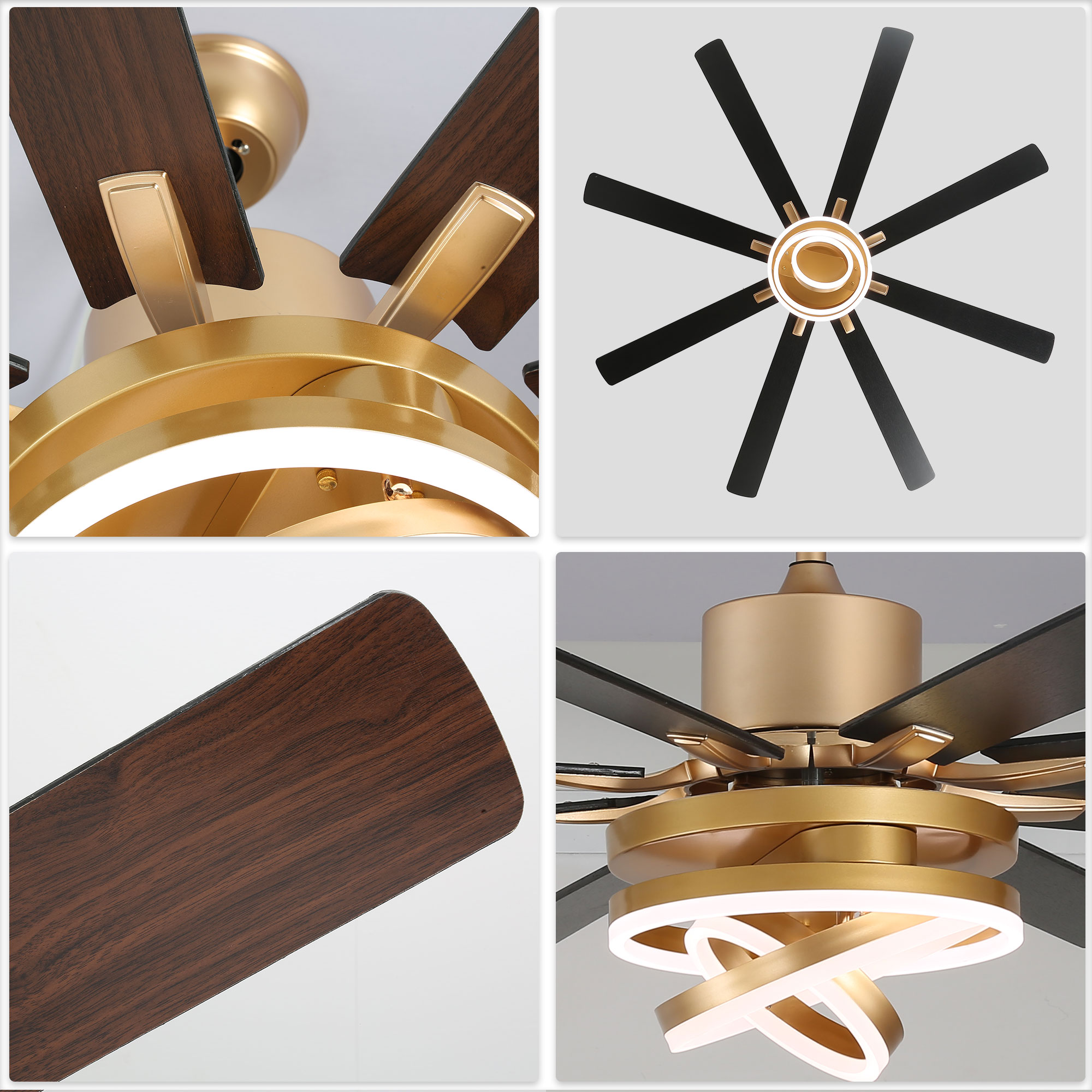 Oaks Decor DC7205OKEL-G Ceiling-Fans - View #5
