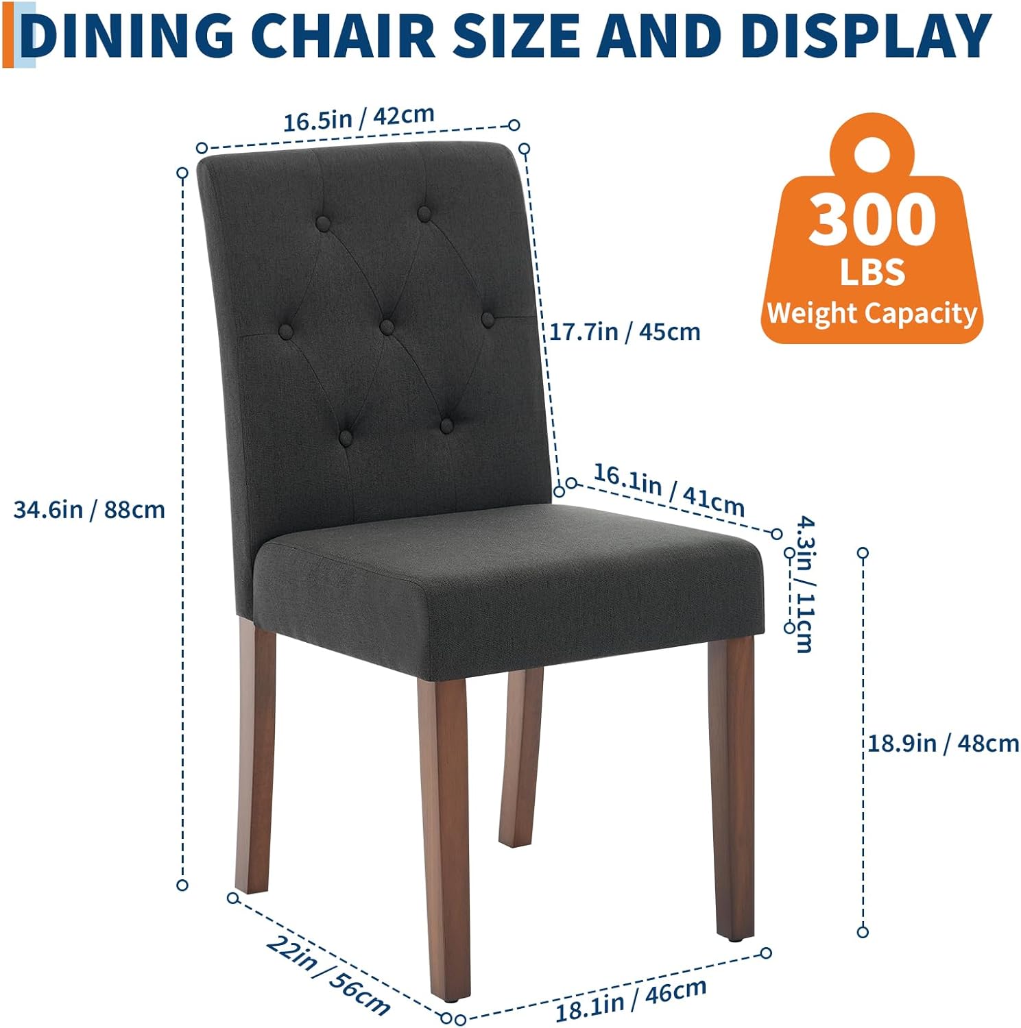 Qeetex LHF-CY-7BL144 Dining-Chairs - View #2
