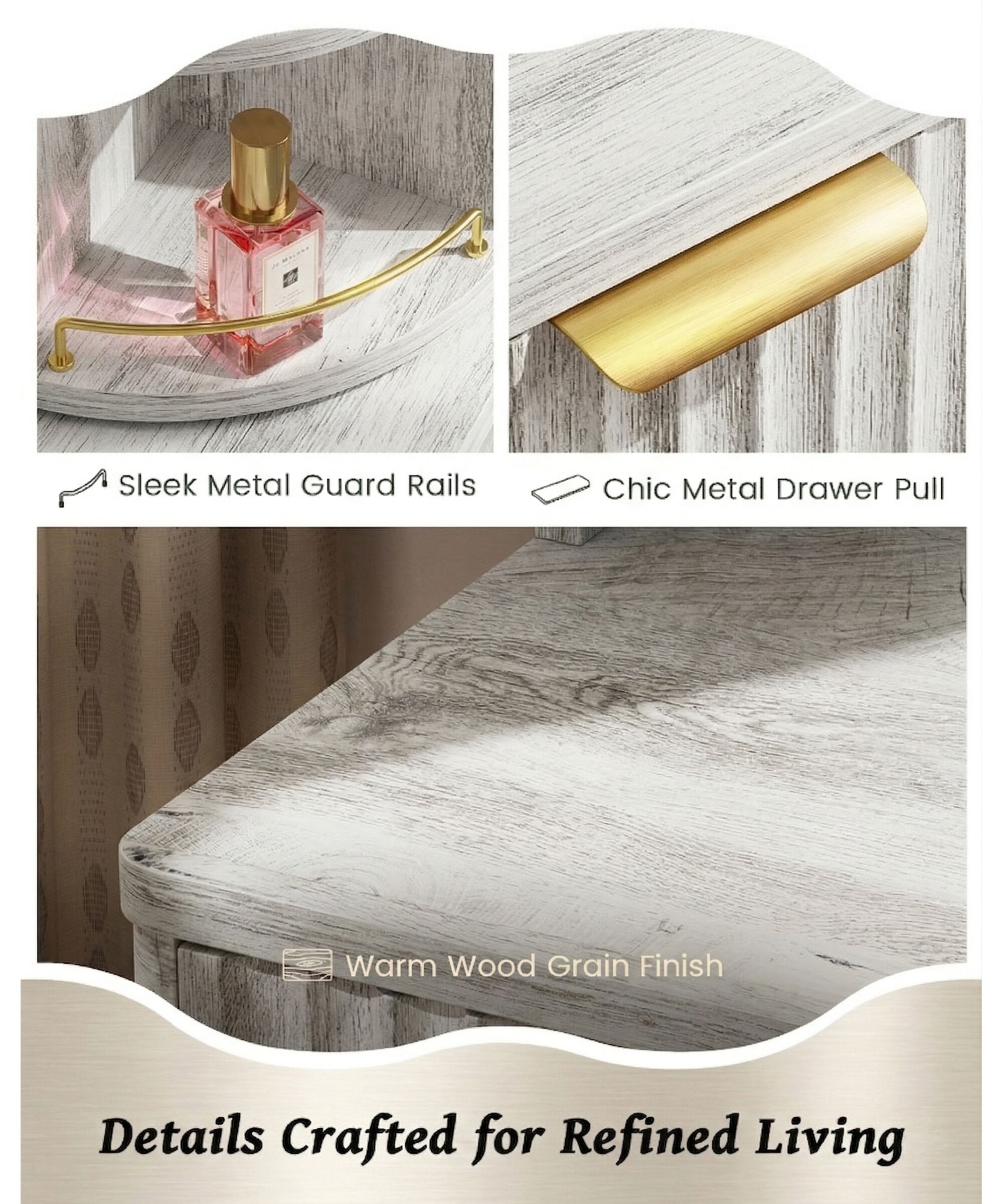 Wooakway VT01-WH Bedroom-Vanities - View #7