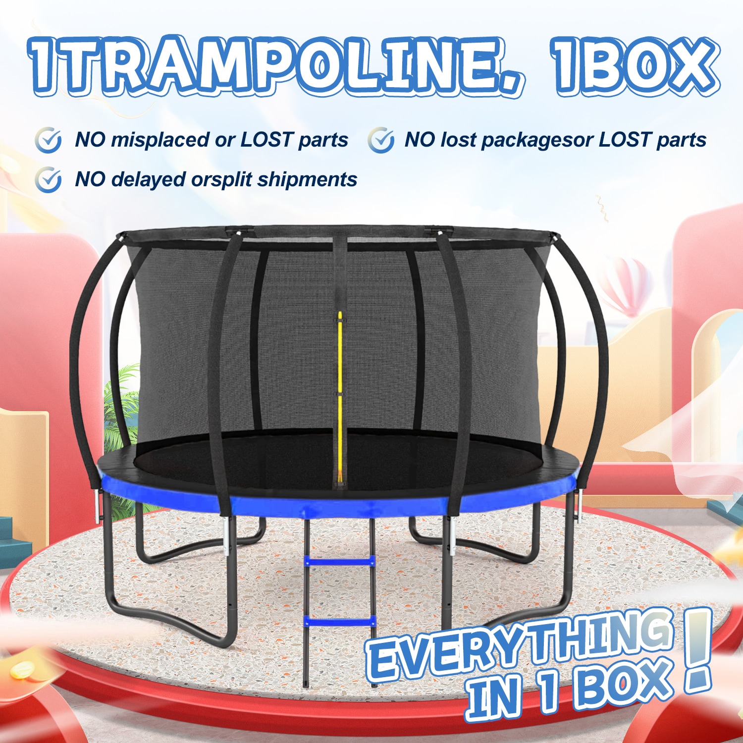 Kahomvis QIAO-QPW1-222 trampolines - View #5
