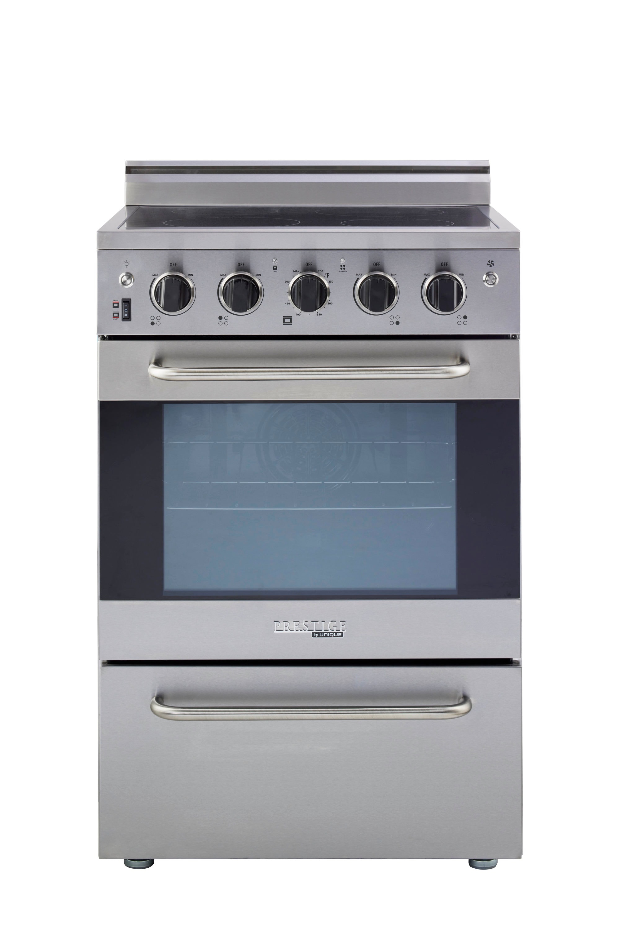 24 in. 2.2 cu. ft. Electric Range with Convection in Stainless Steel