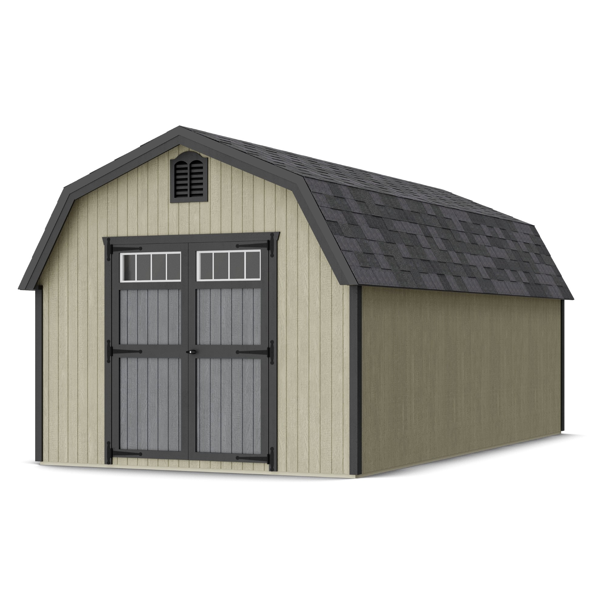 Little Cottage Co 10X20 GCGS-PC-FK Colonial Greenfield 10-ft x 20-ft Gambrel Style Wood Outdoor Storage Shed with 2 Doors