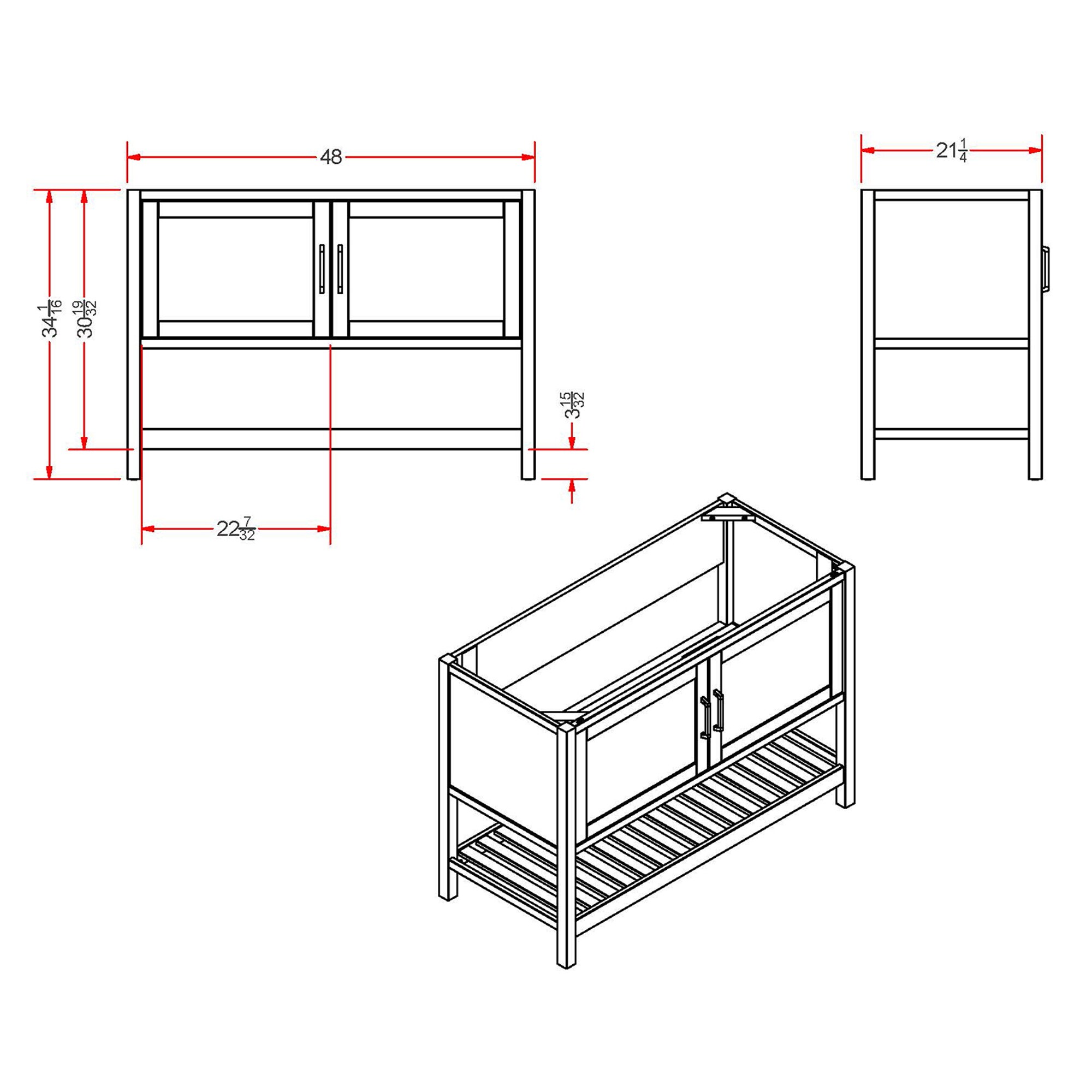 Alaterre Furniture AVAN48WHAA vanities - View #10