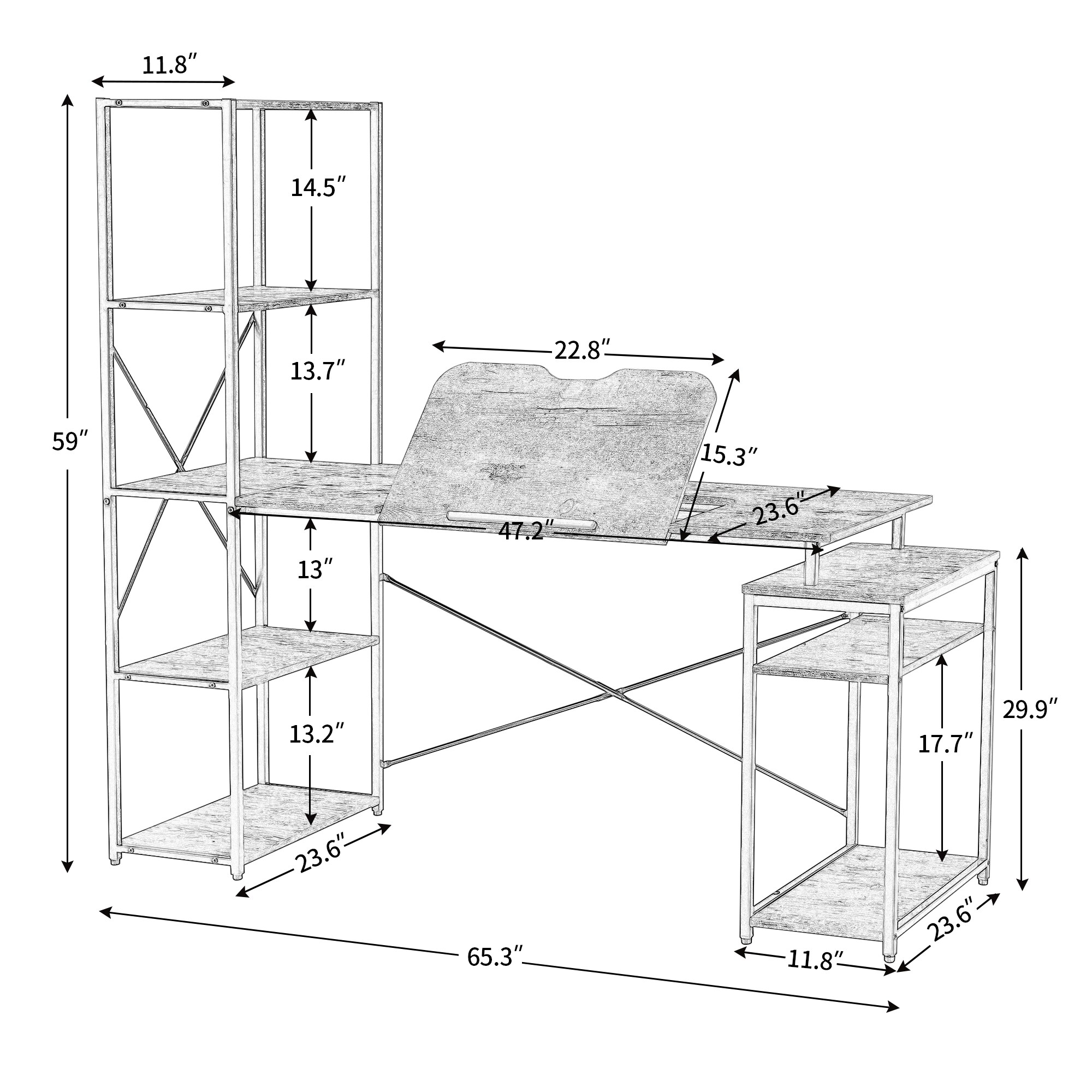 CASAINC SSWF194444AAD desks - View #3