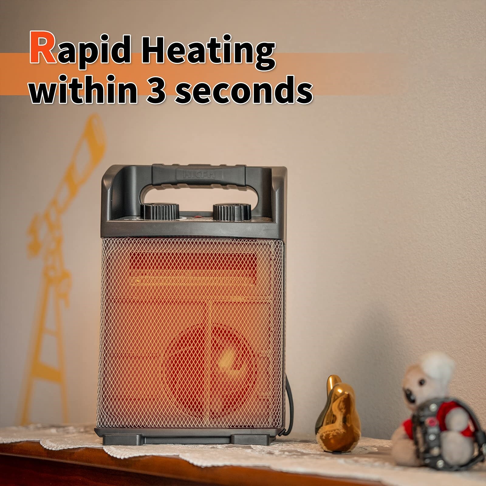 EdenDirect LW-YF-907R Portable-Electric-Heat - View #4