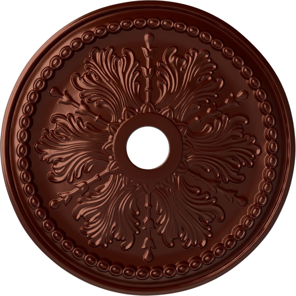 Ekena Millwork CM27WIACS Winsor 27.5-in W x 27.5-in L Painted Antique Copper Polyurethane Whole Ceiling Medallion