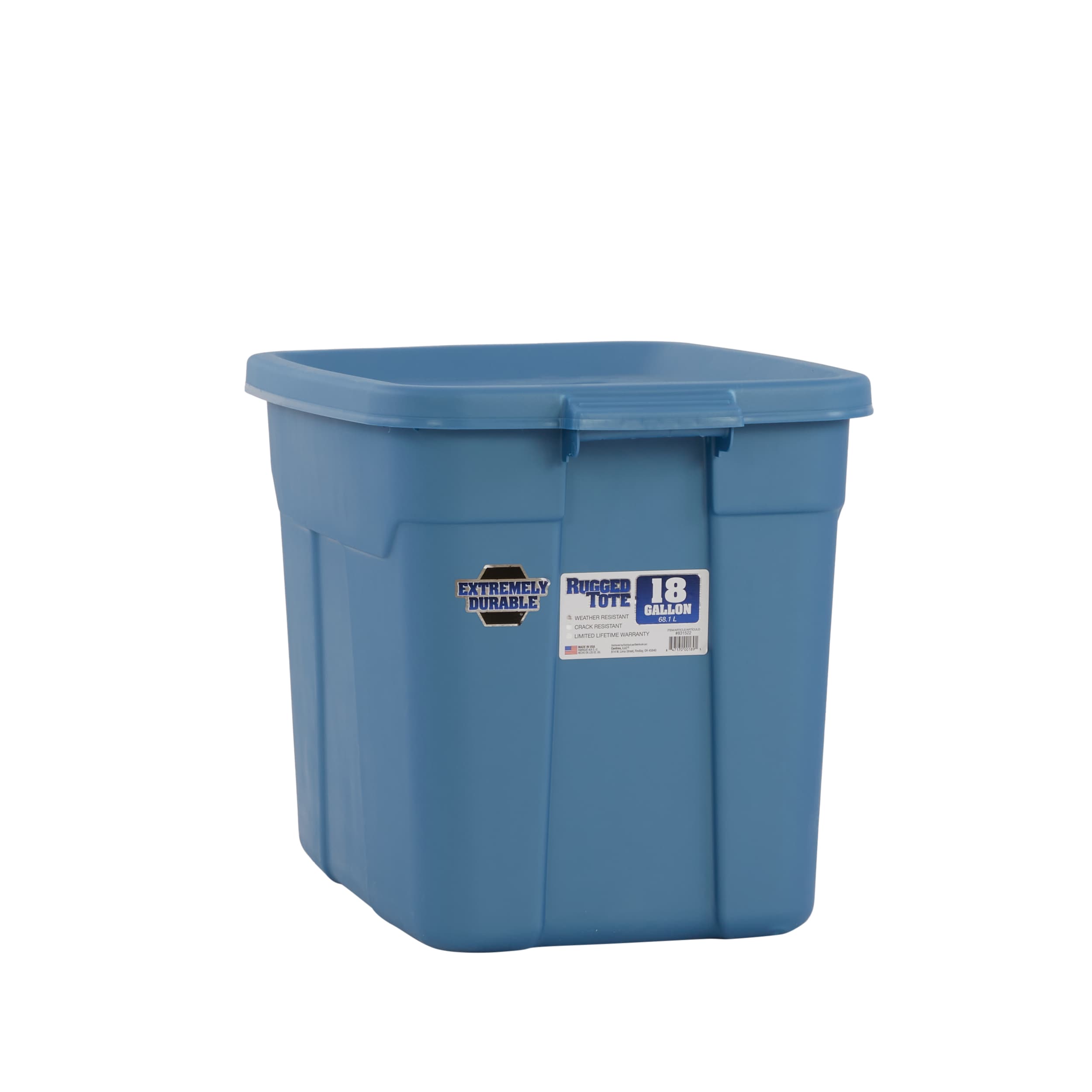 Centrex Rugged Tote Large 31-Gallons (124-Quart) Metallic Blue