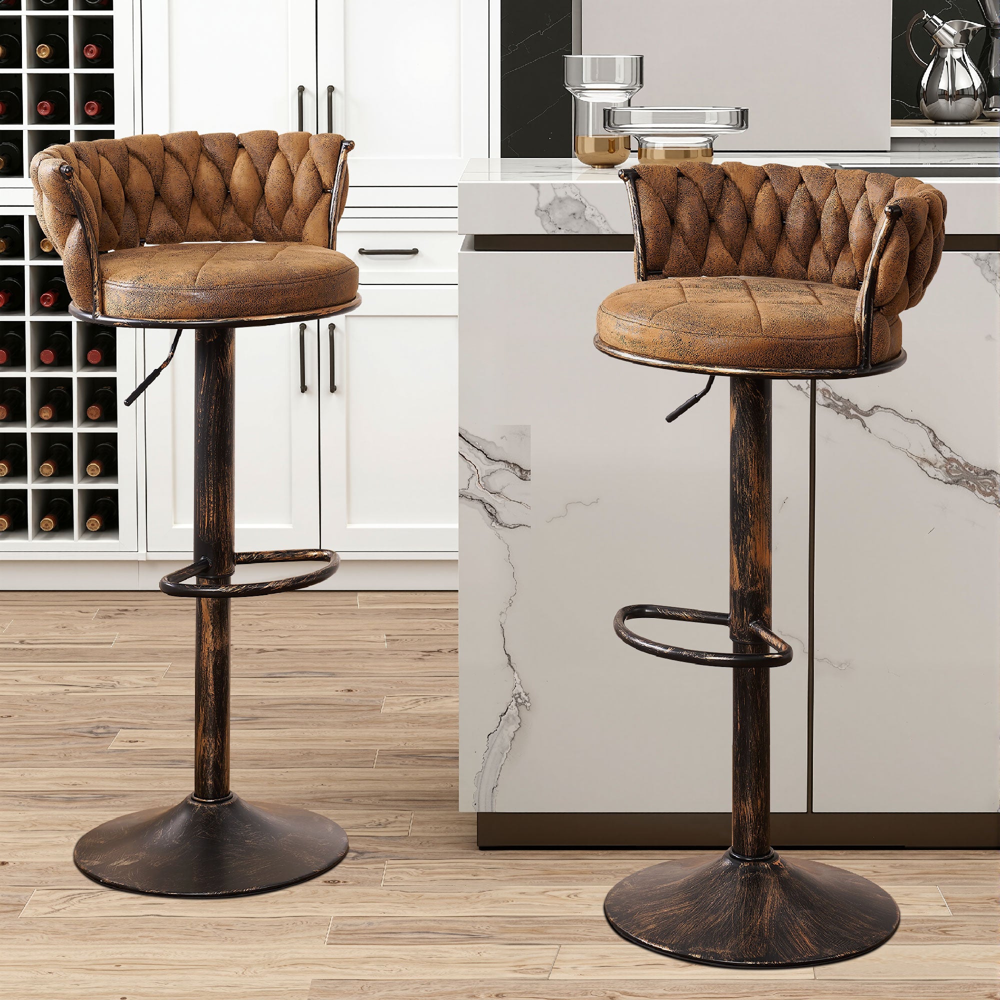 Vecelo LOE-C15-DBRN stools - View #4